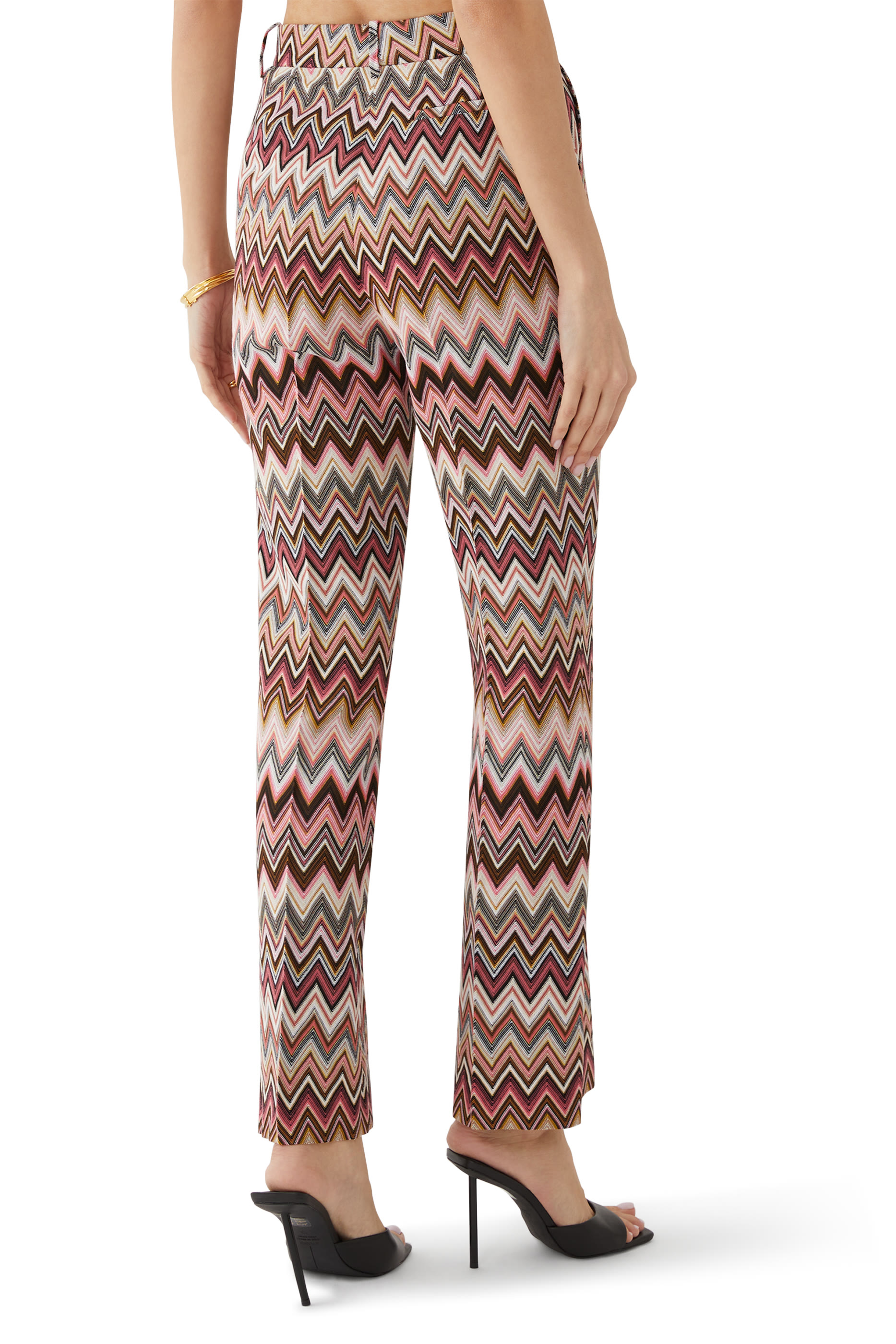 Zig Zag Raschel Tailored Pants