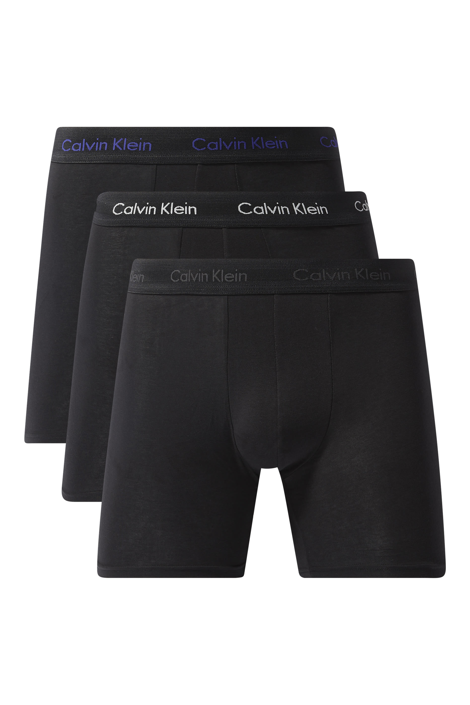 Cotton Stretch Boxer Briefs, Set of 3