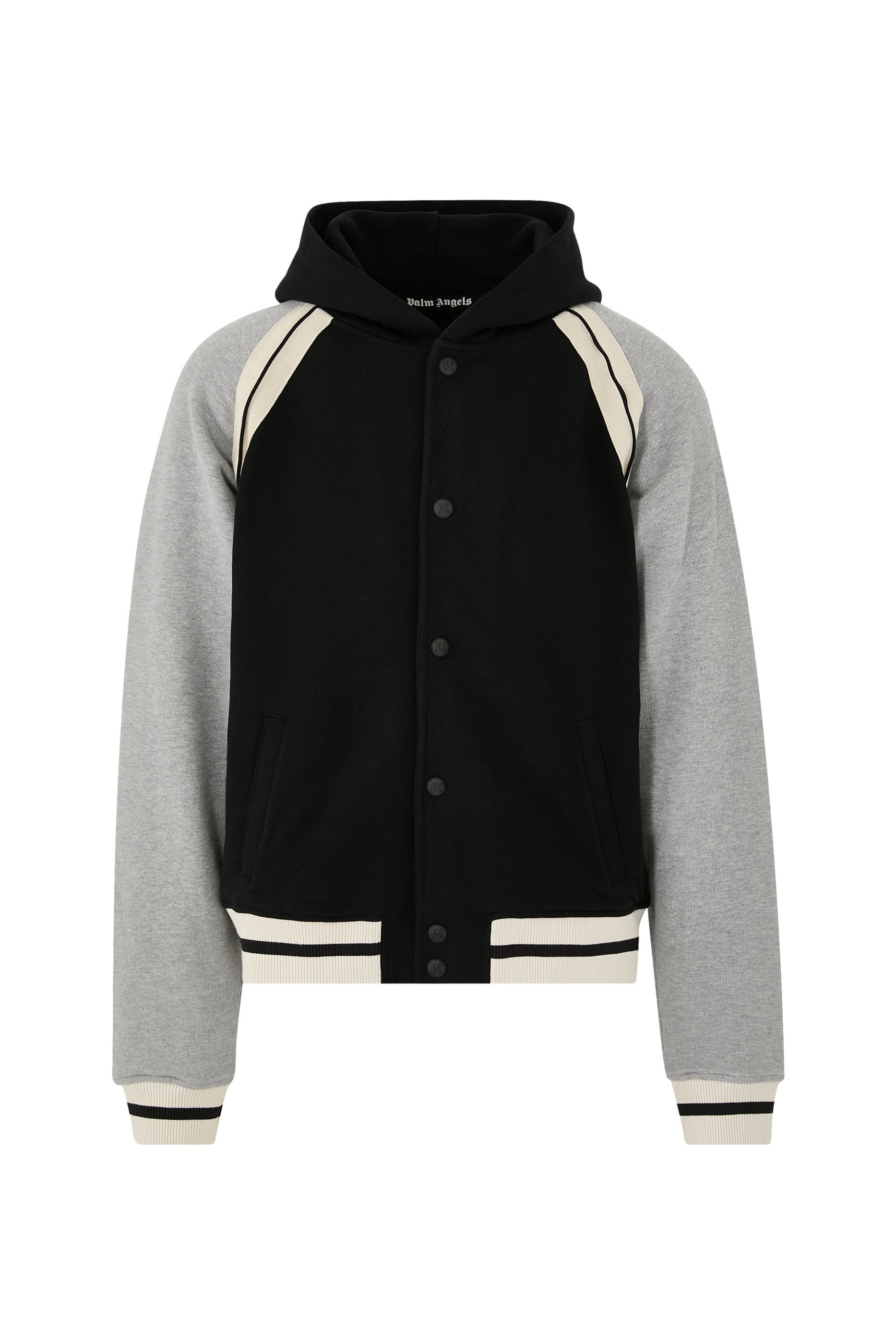 Curved Logo Track Varsity Jacket