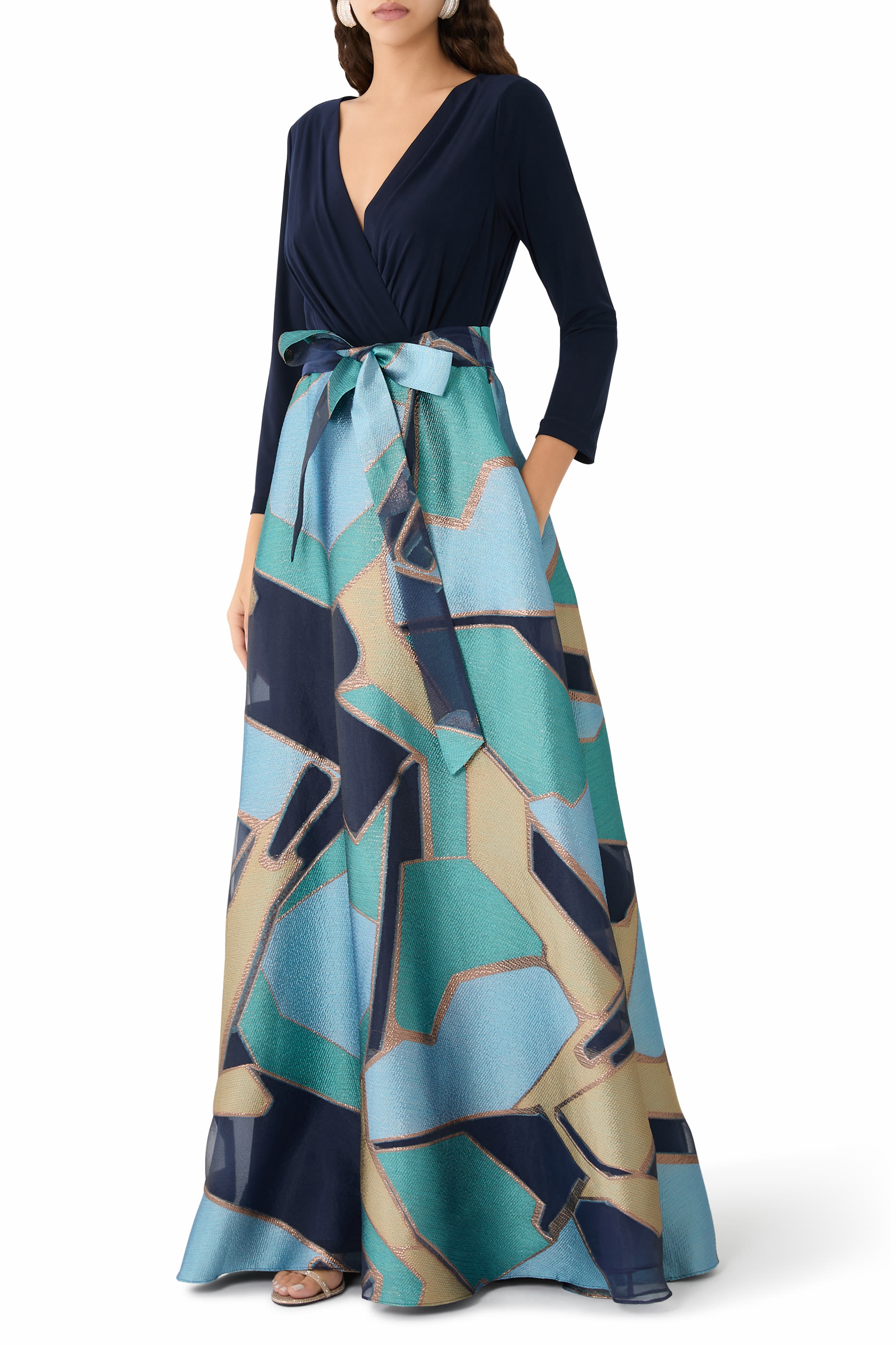 Geometric Pattern Gown