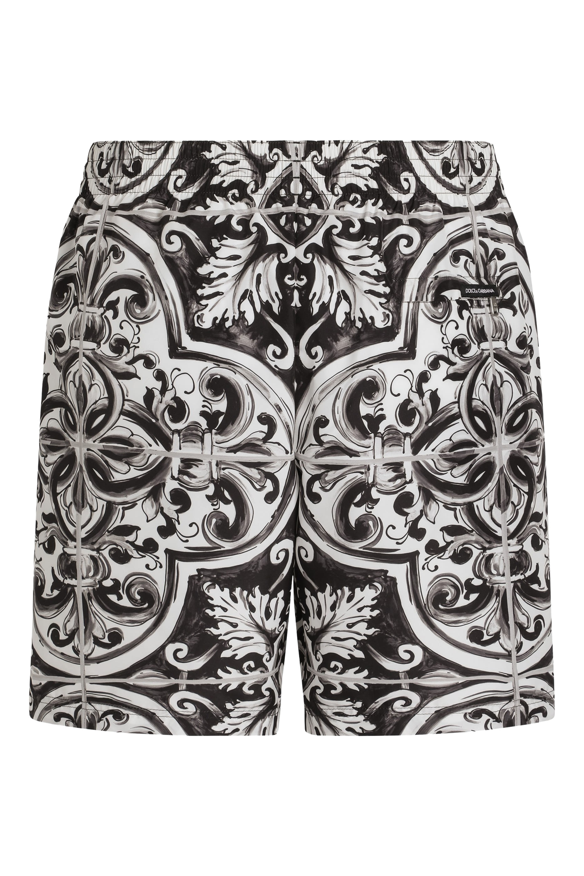 Majolica-Print Swim Shorts