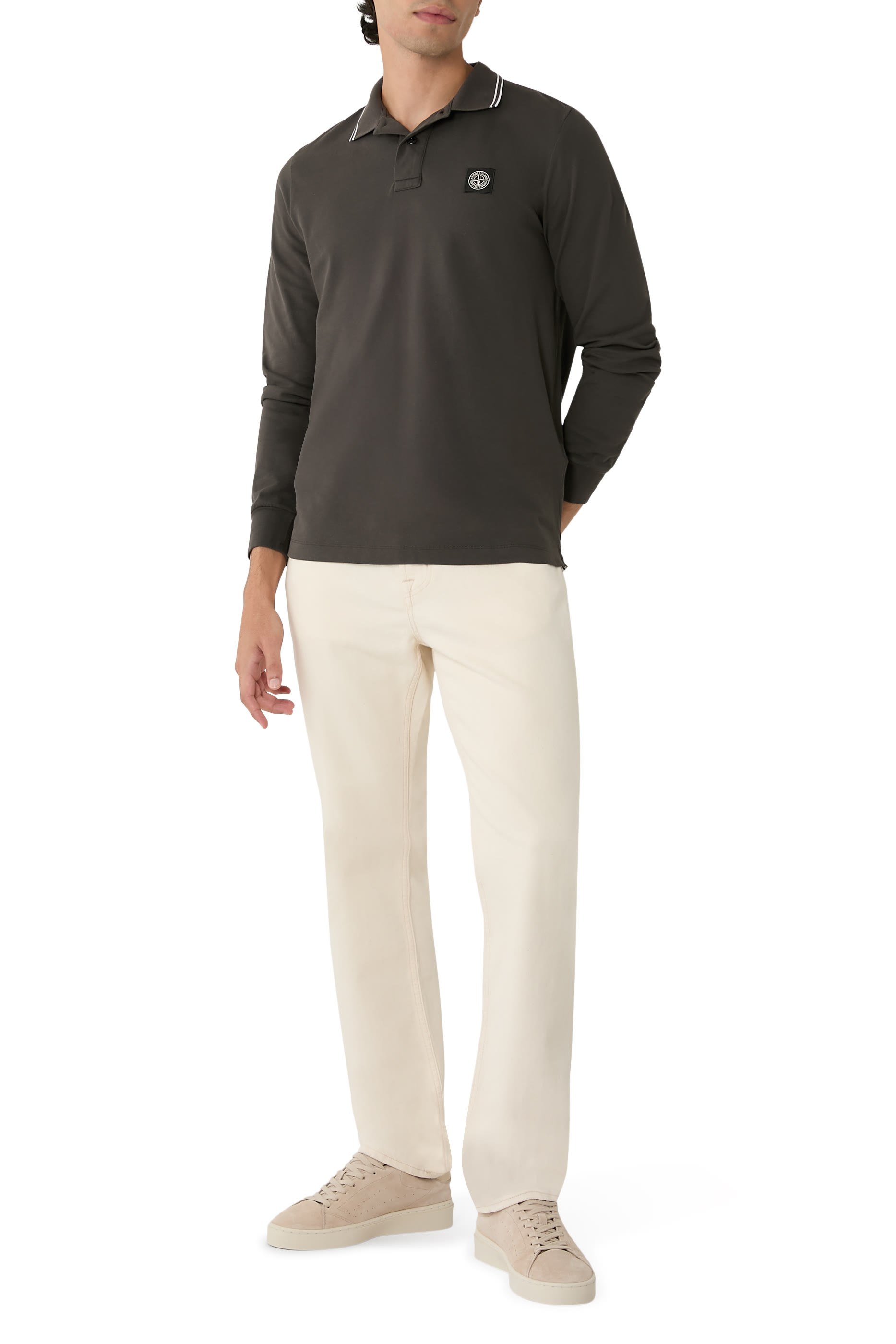 Long-Sleeve Polo Shirt