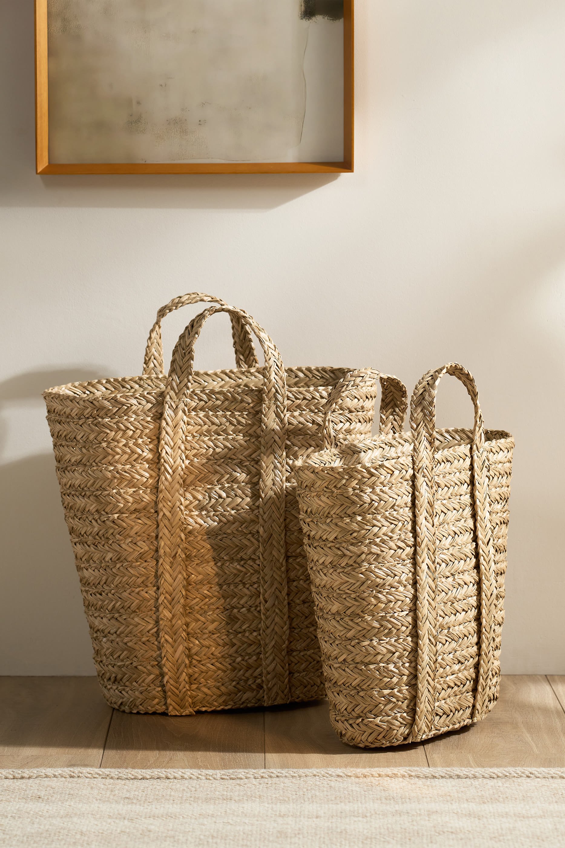 Seagrass Tall Baskets - Set of 2
