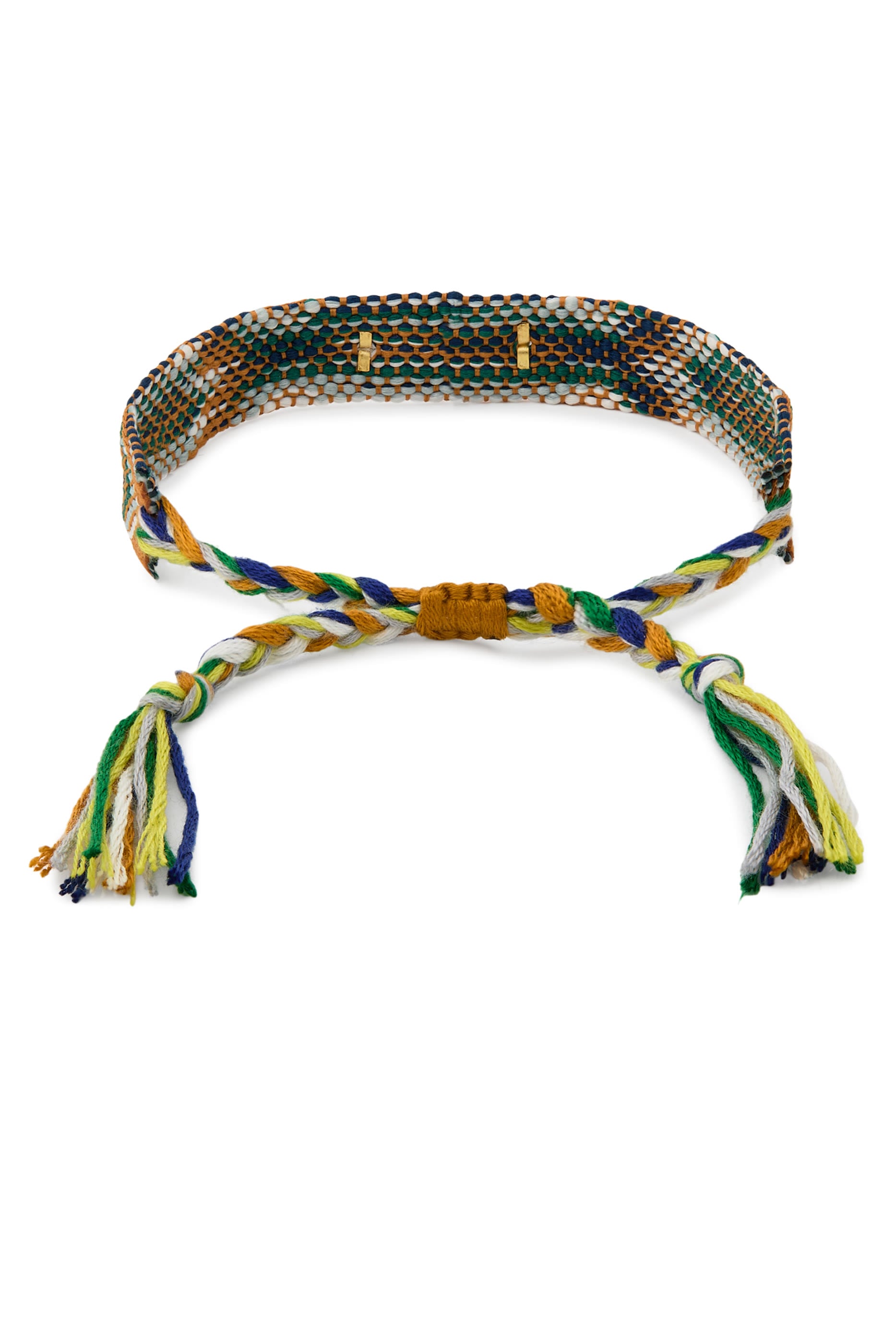 Hob Love Woven Bracelet, 18k Yellow Gold