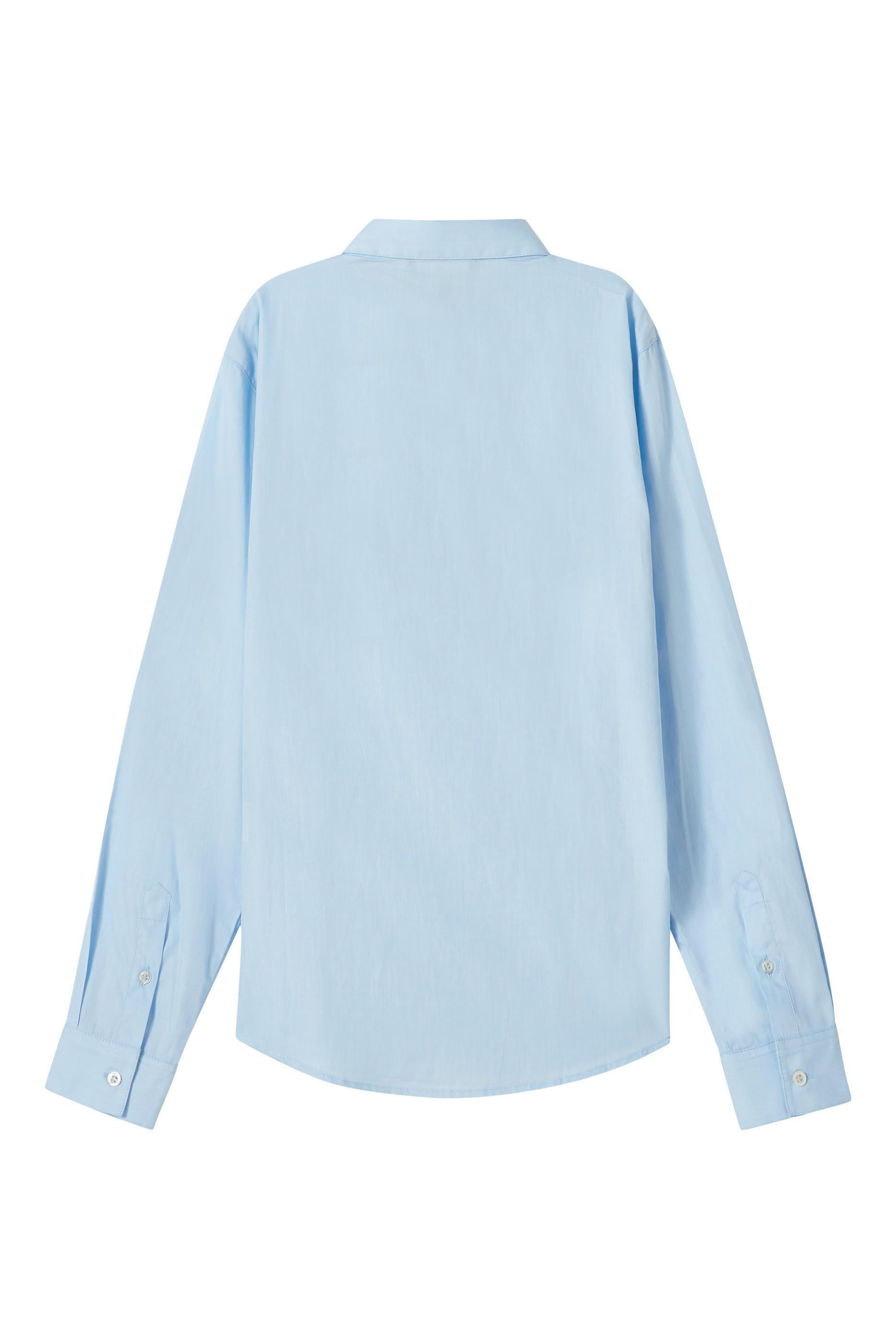 Kids Logo Embroidered Cotton Shirt