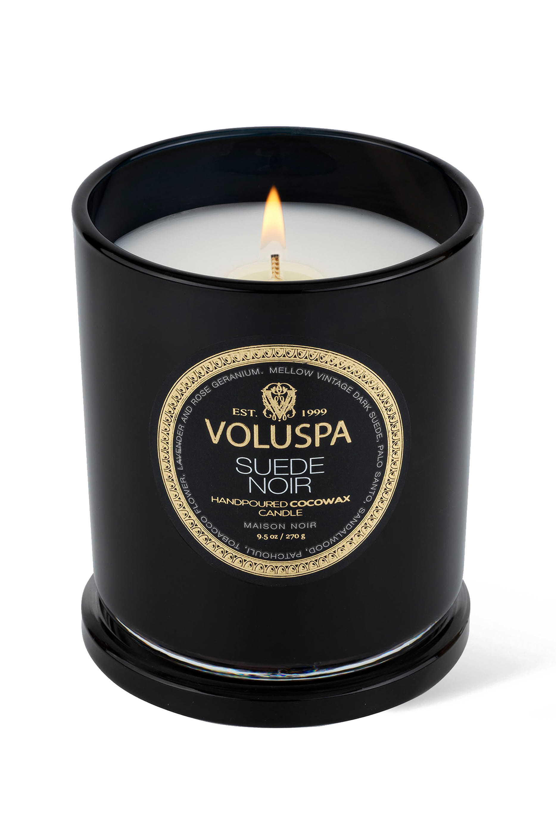 Suede Noir Classic Candle