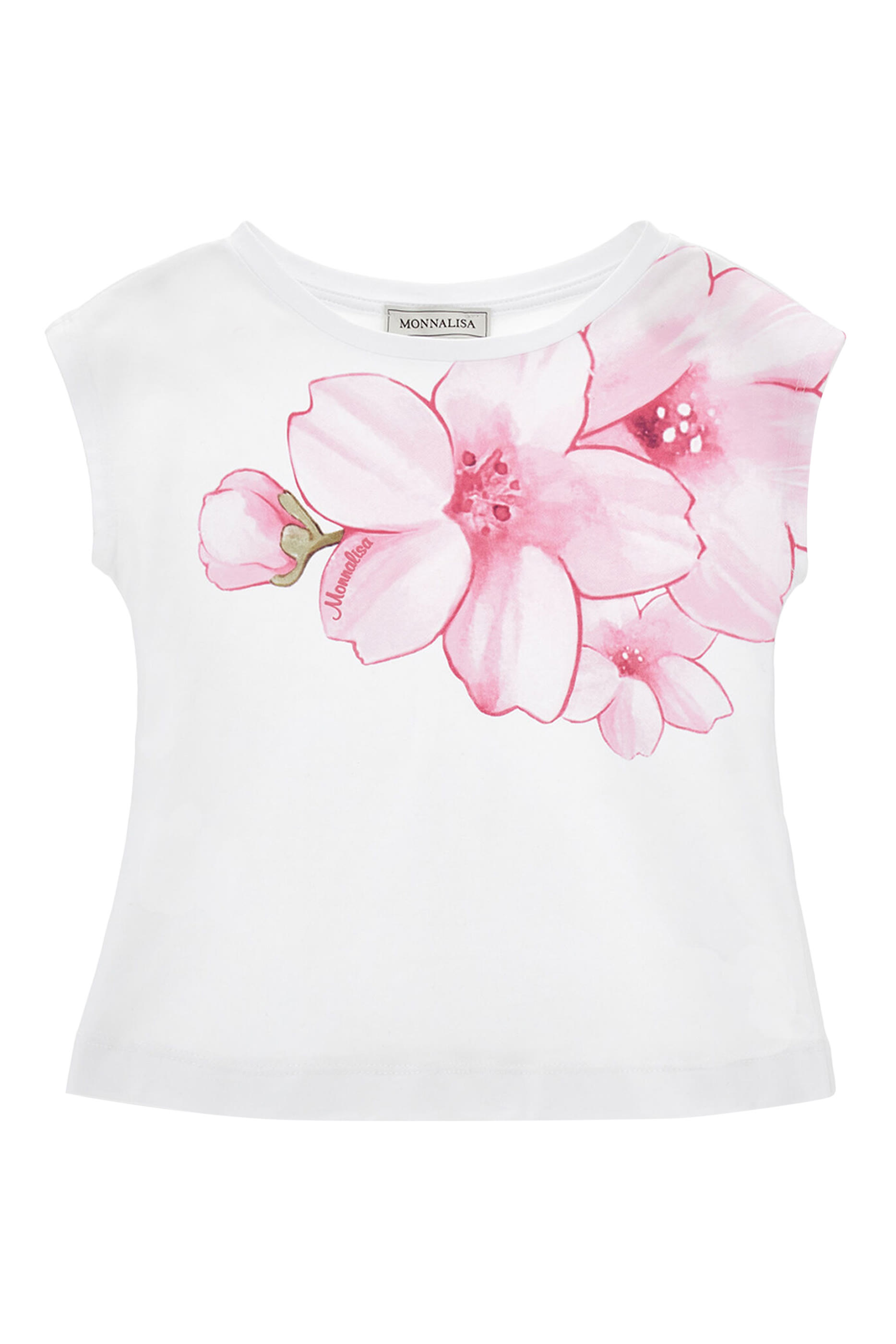 Kids Peach Blossom Print Jersey T-Shirt