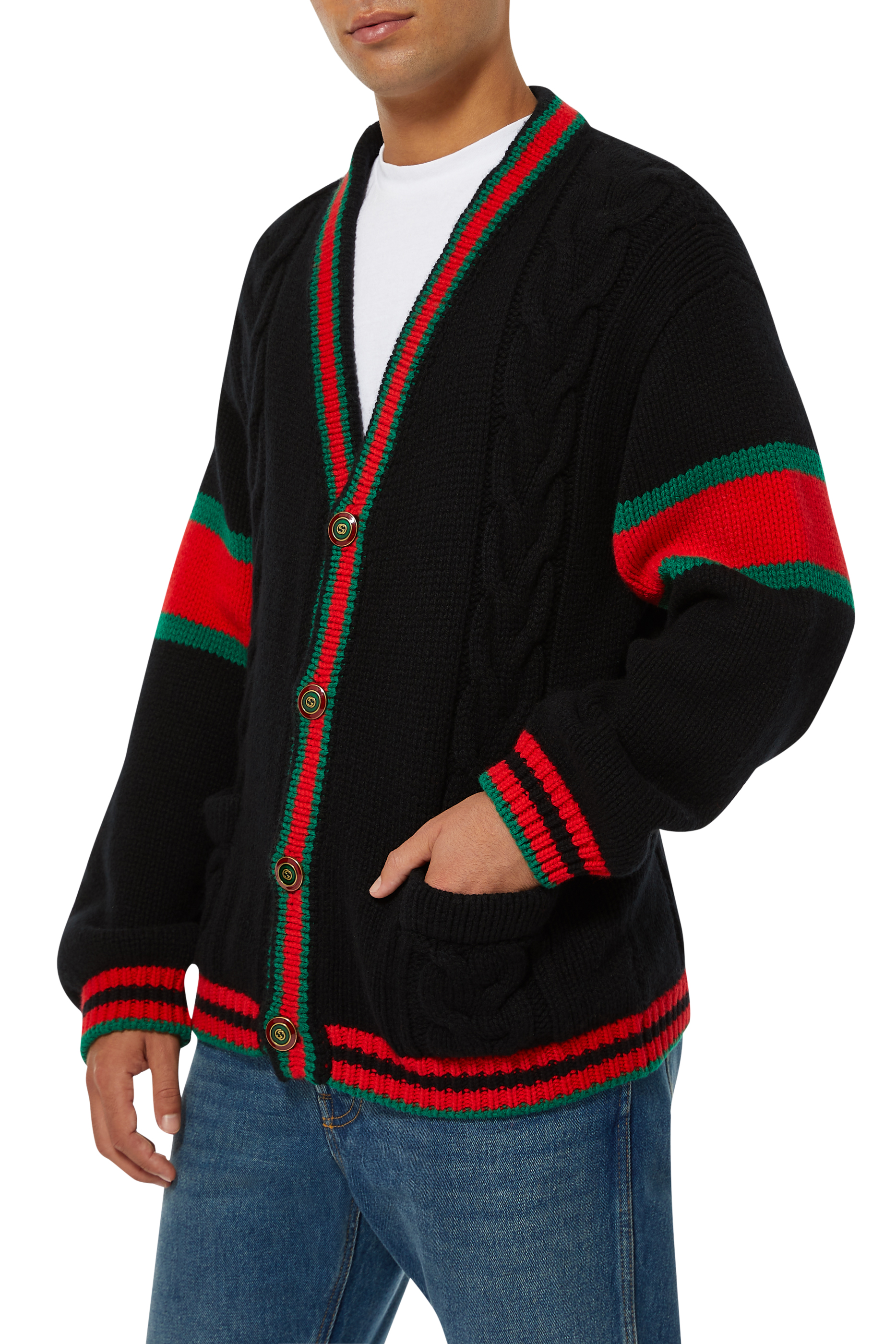 Oversize Cable Knit Cardigan