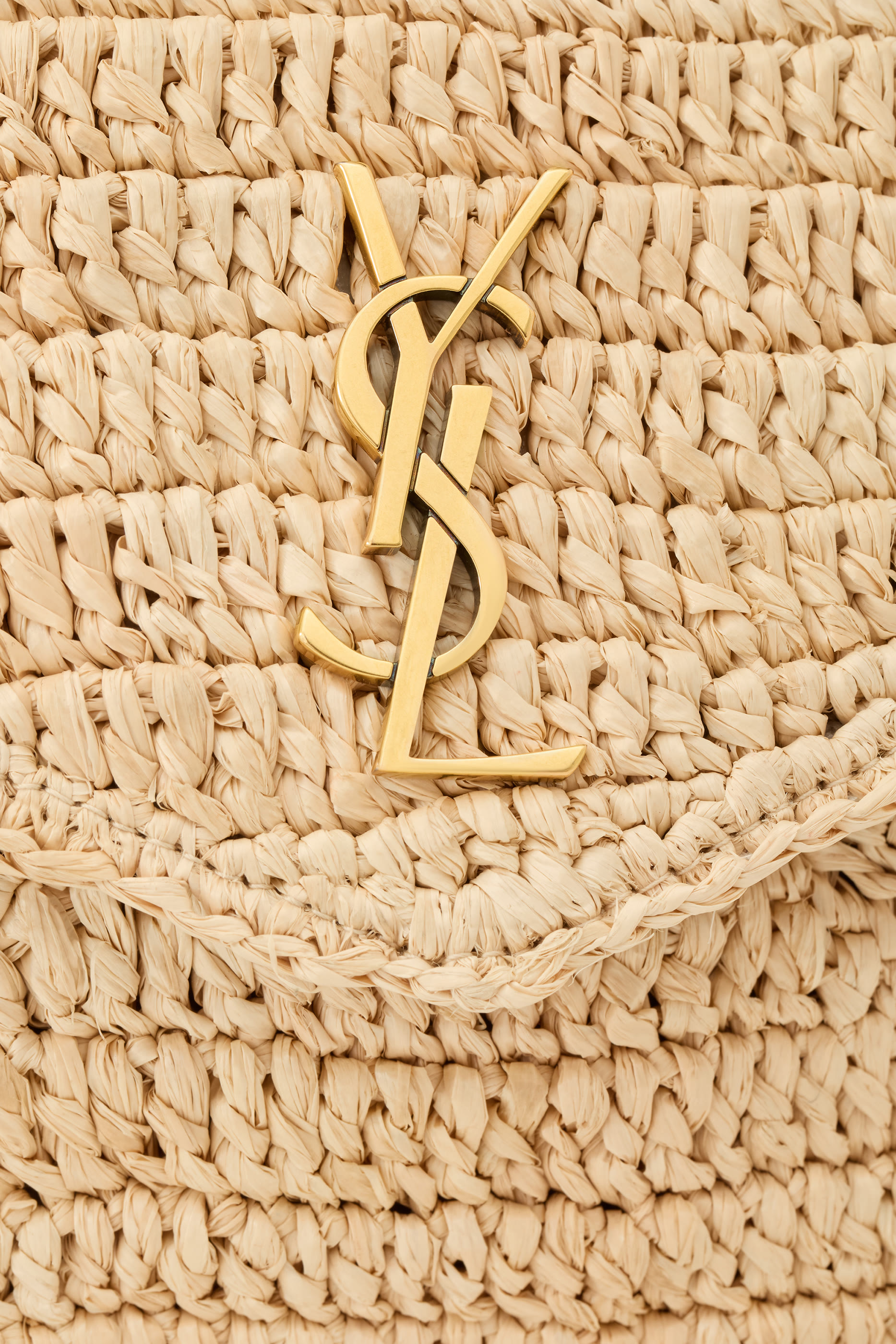 Cassandre Large Envelope Pouch in Raffia