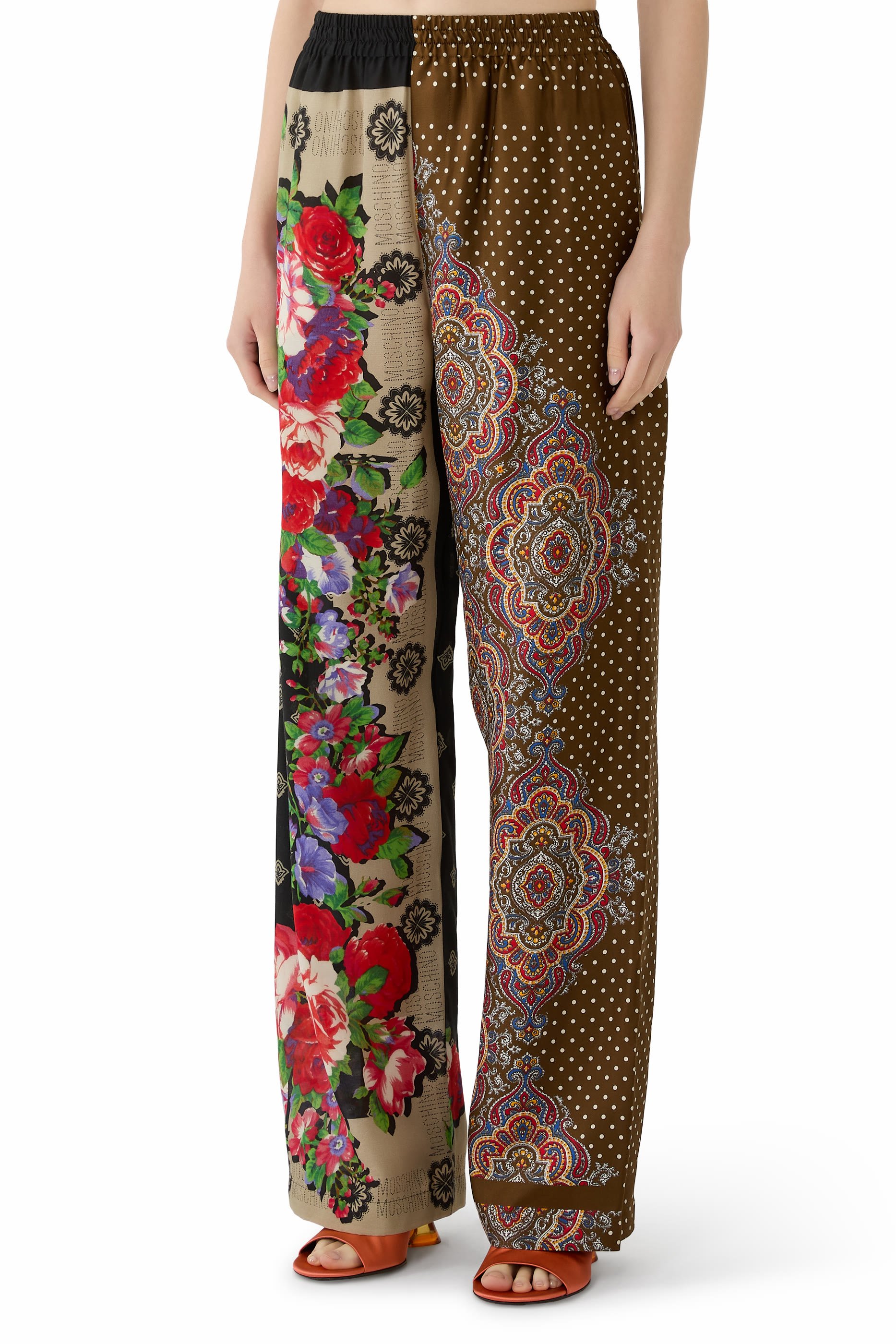 Printed Silk Pants