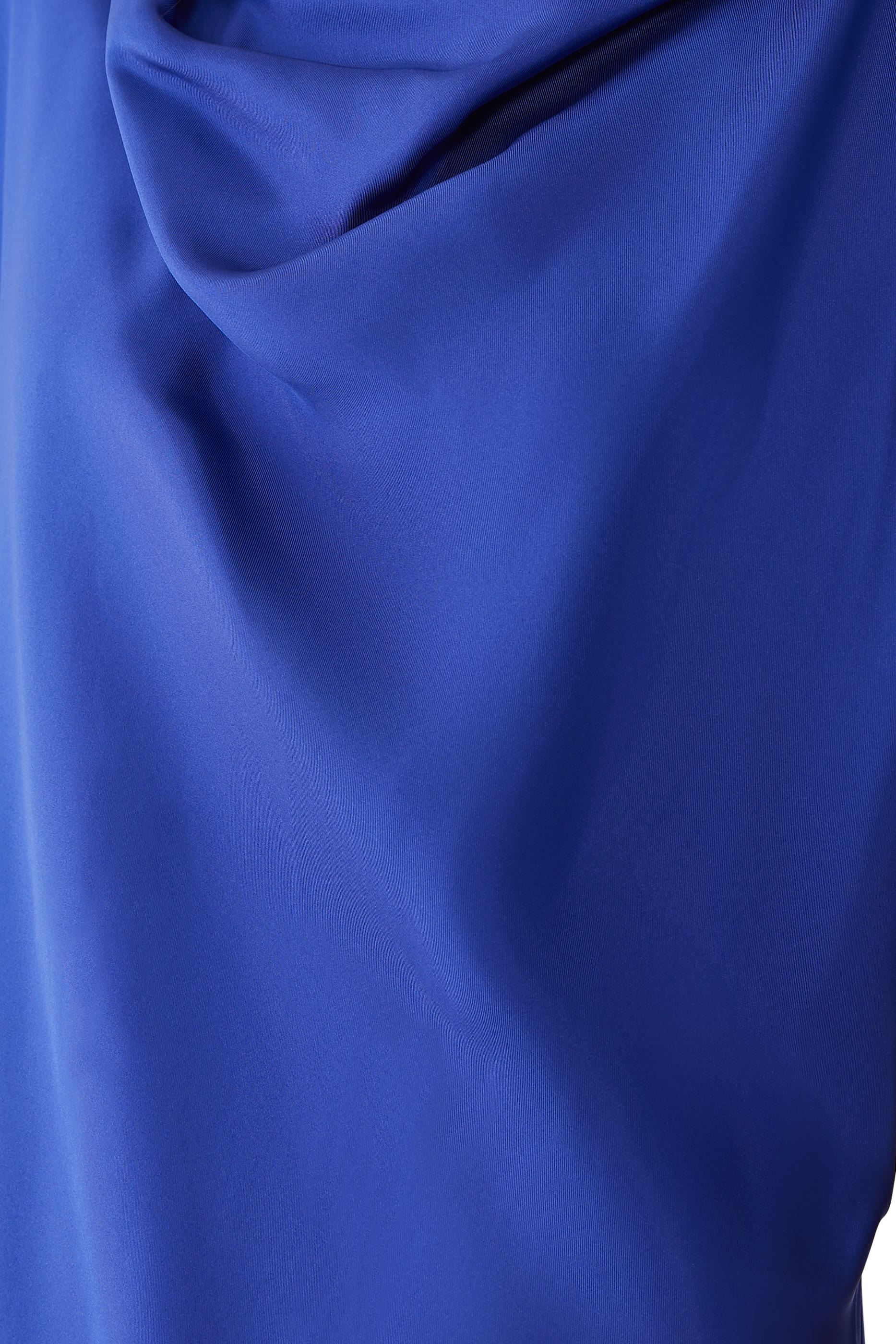 Fluid Draped Silk Dress