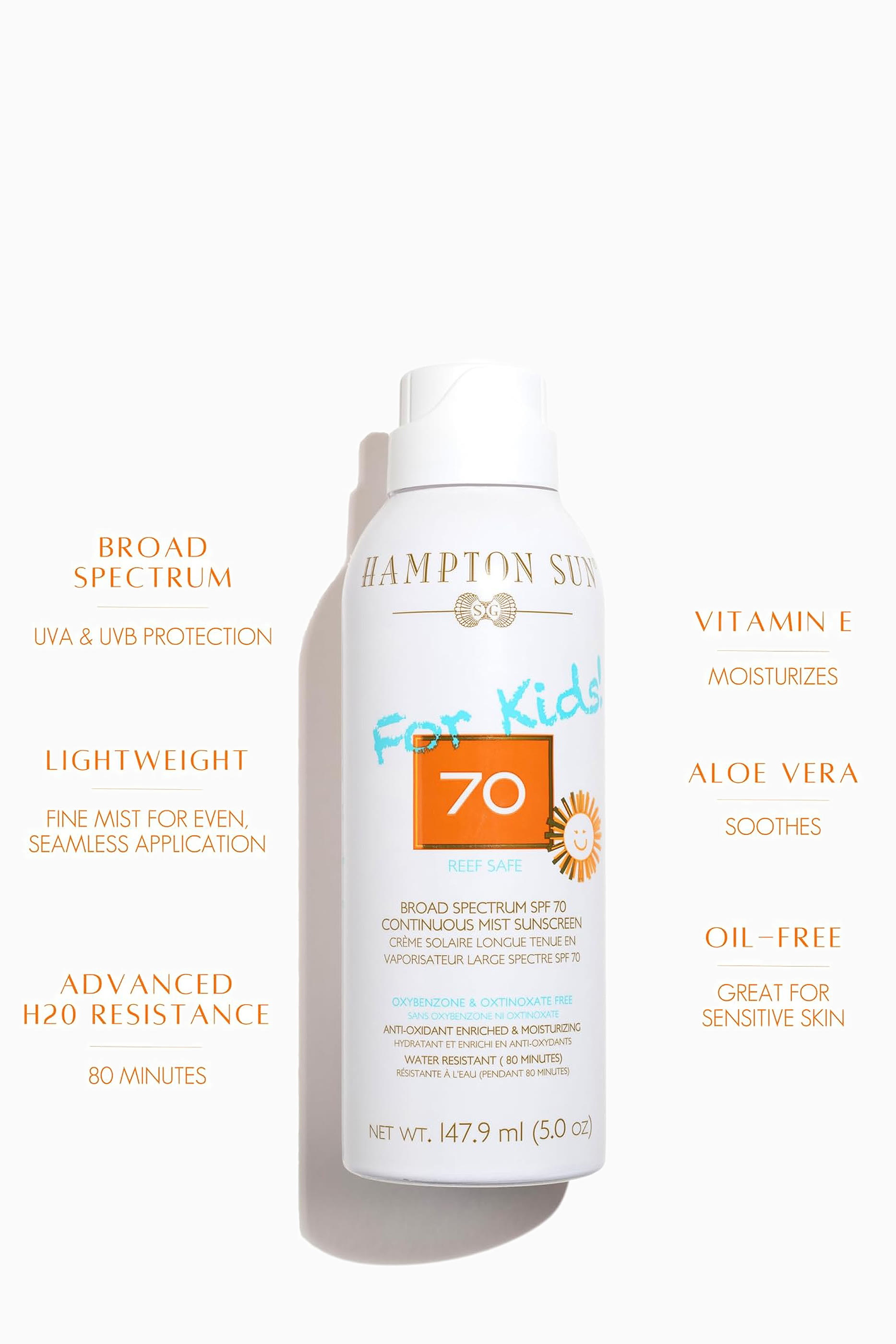 SPF 70 Continuous Mist for Kids