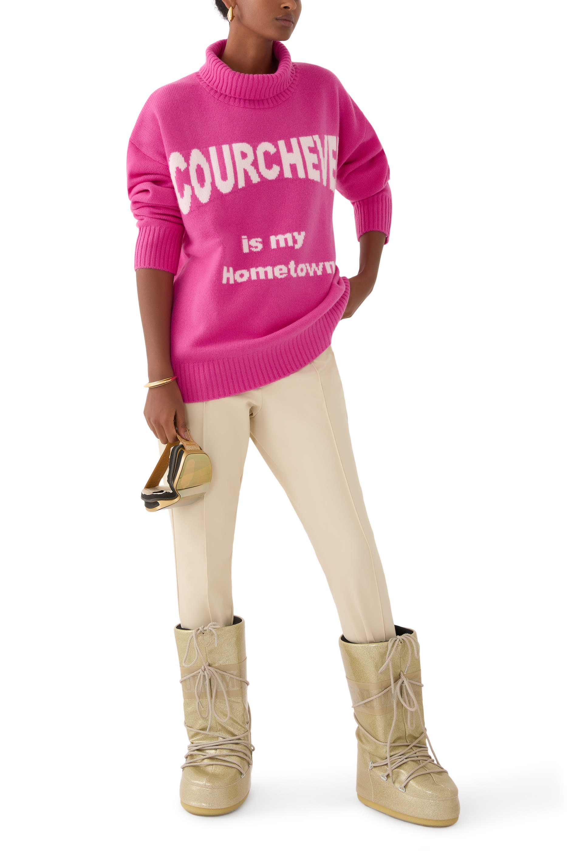 Couchevel is My Hometown Knitted Sweater