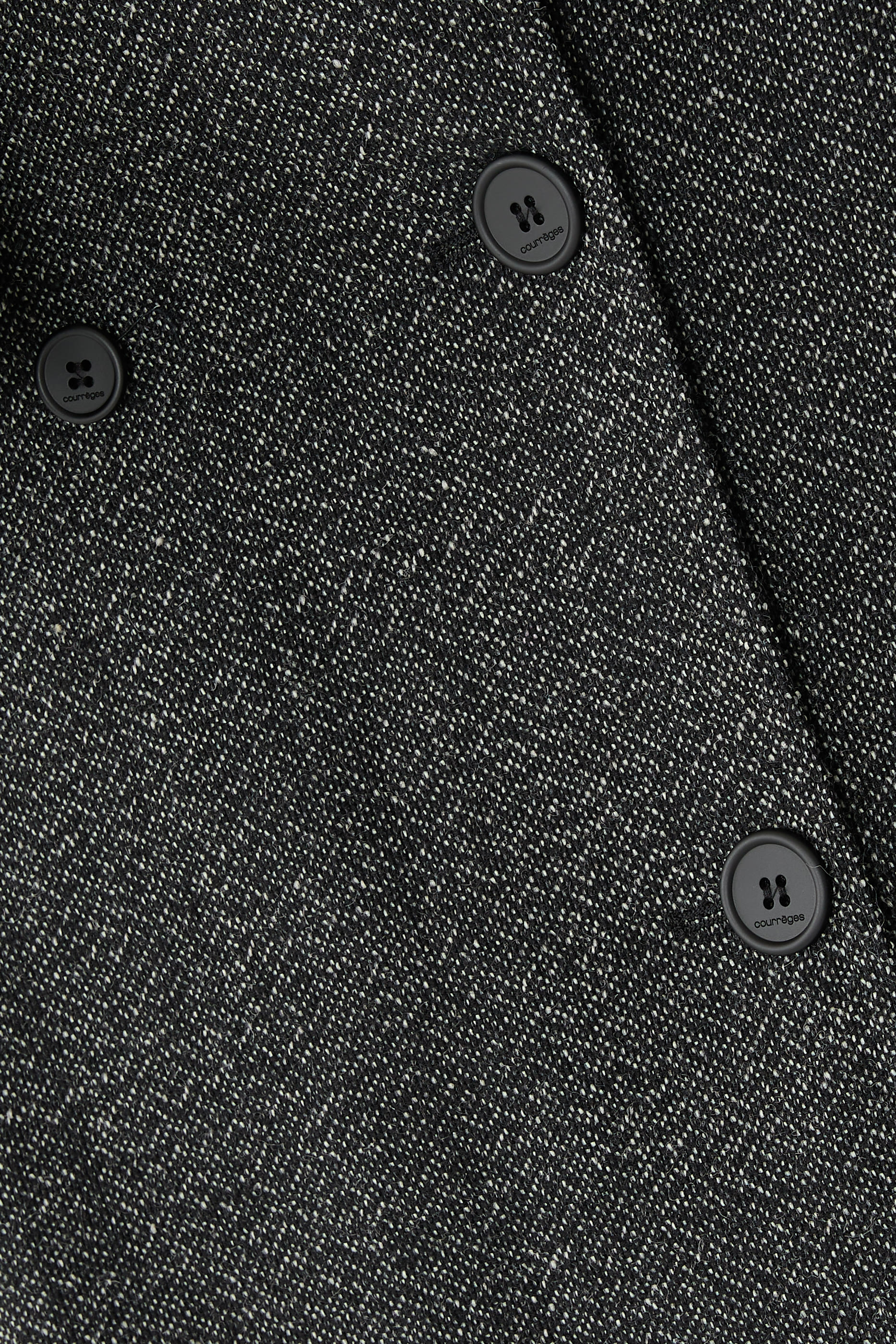 Oblique Caviar Wool Trench Coat