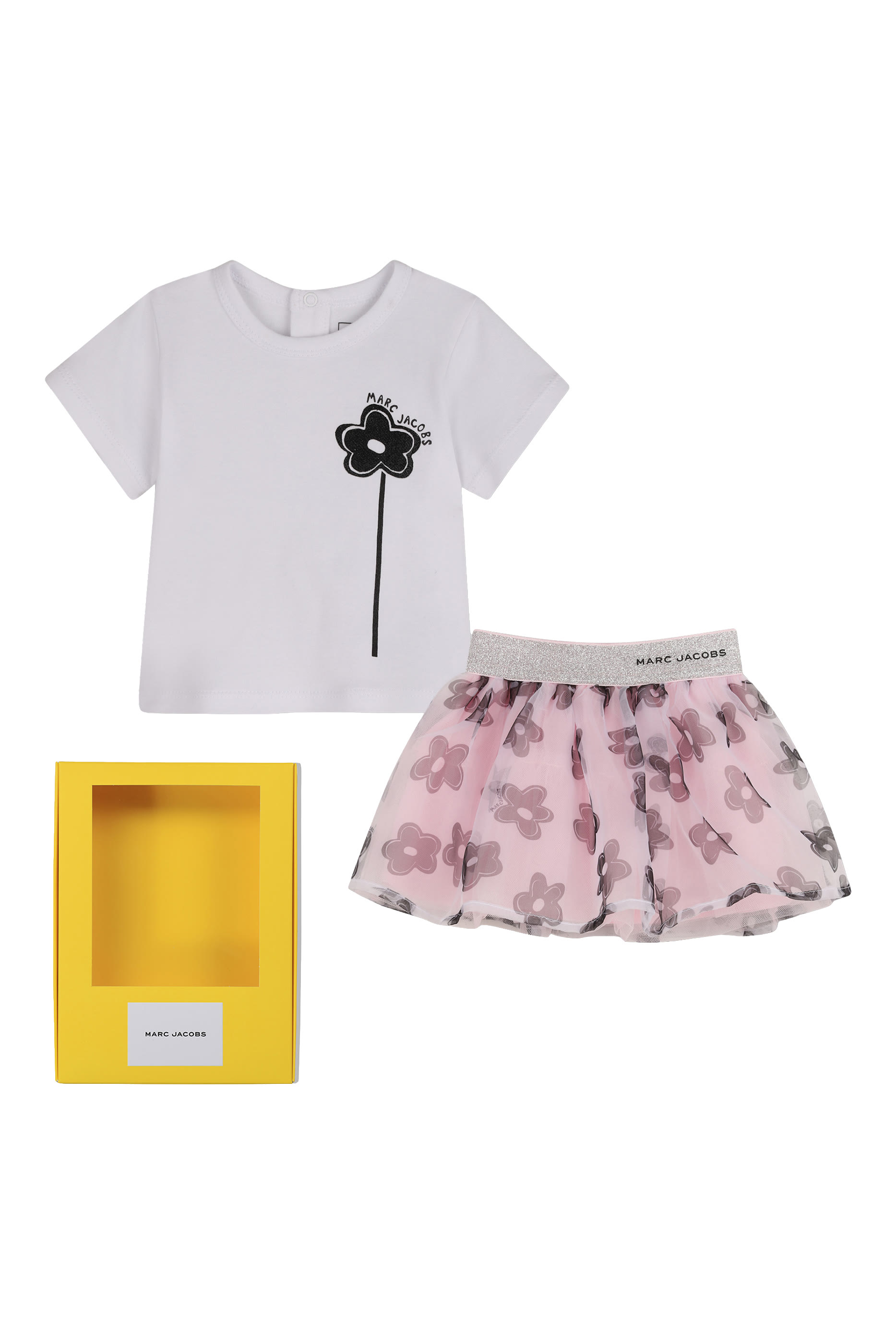 Kids  Floral Print T-Shirt and Skirt Set 