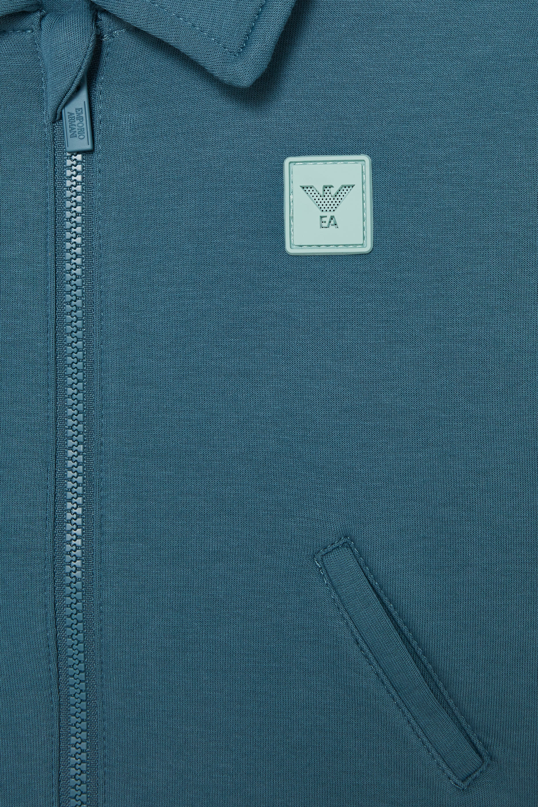 Kids Logo Patch Zip Sweatshirt