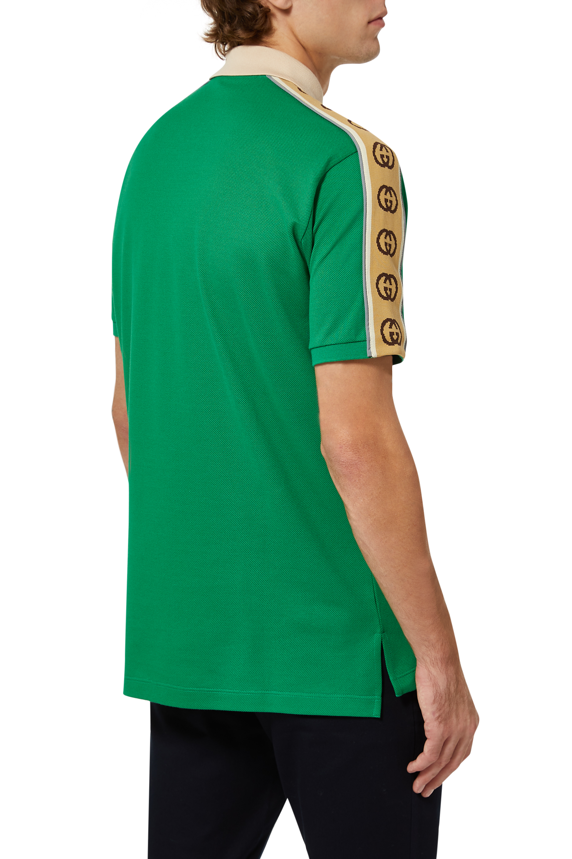 Interlocking G Stripe Polo Shirt