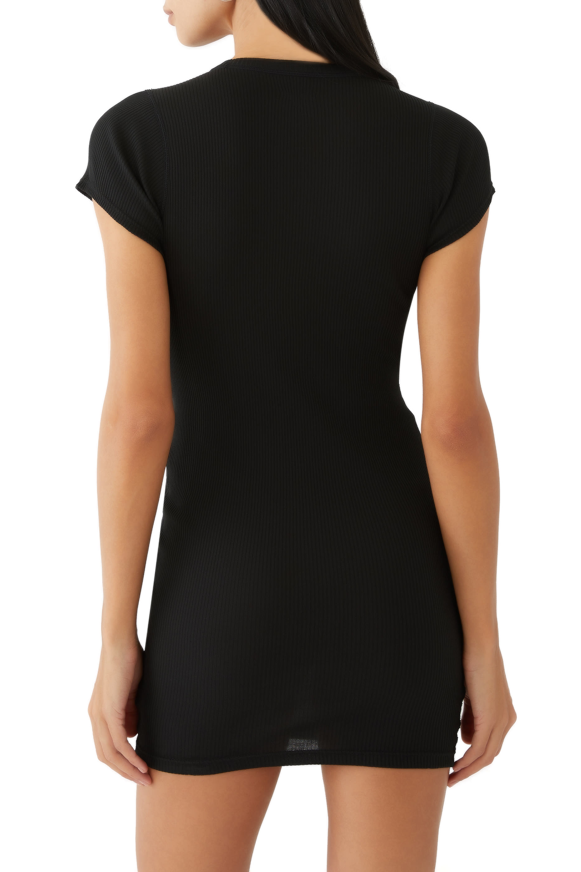Short Sleeve Crewneck Dress