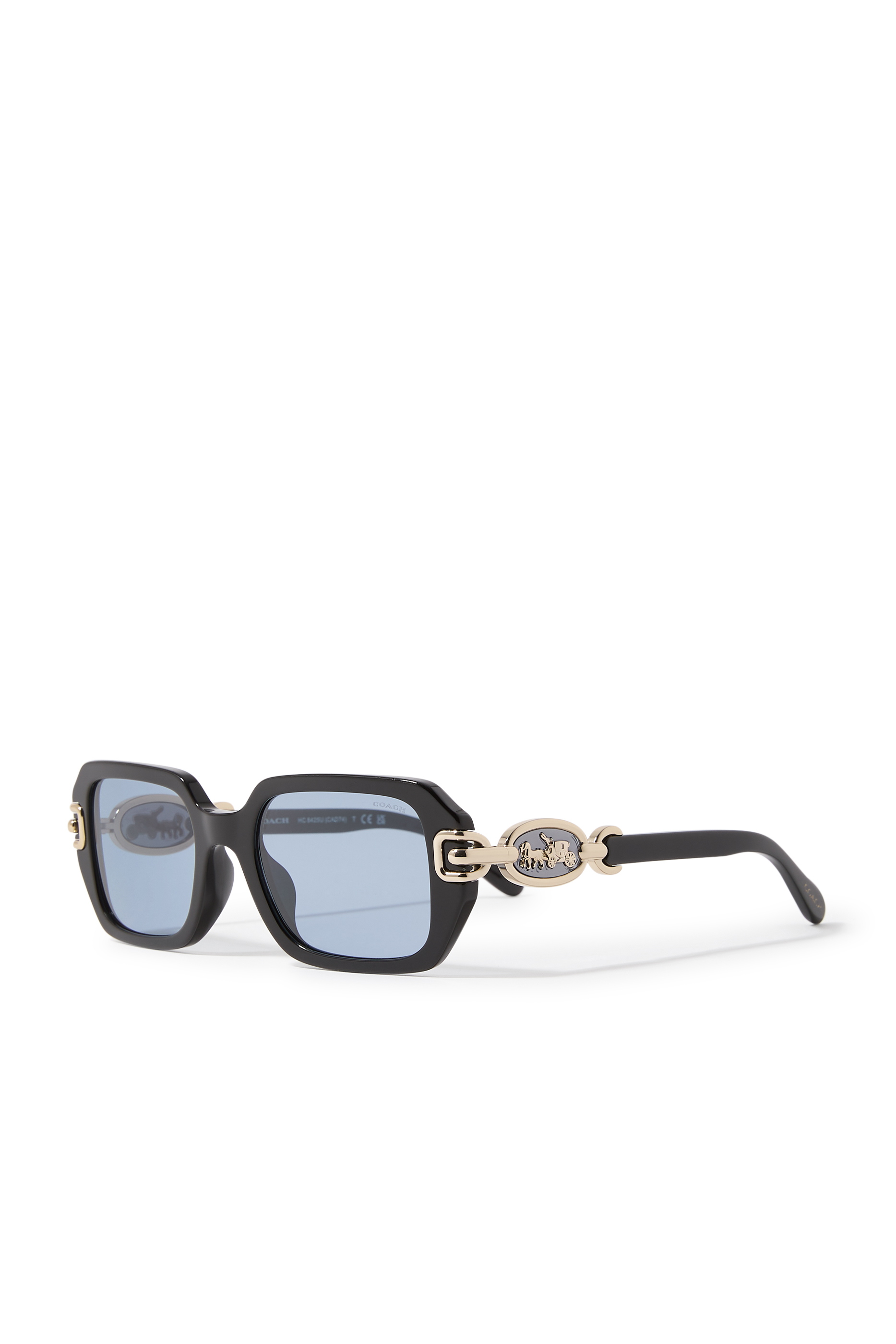Horse & Carriage Rectangle Sunglasses
