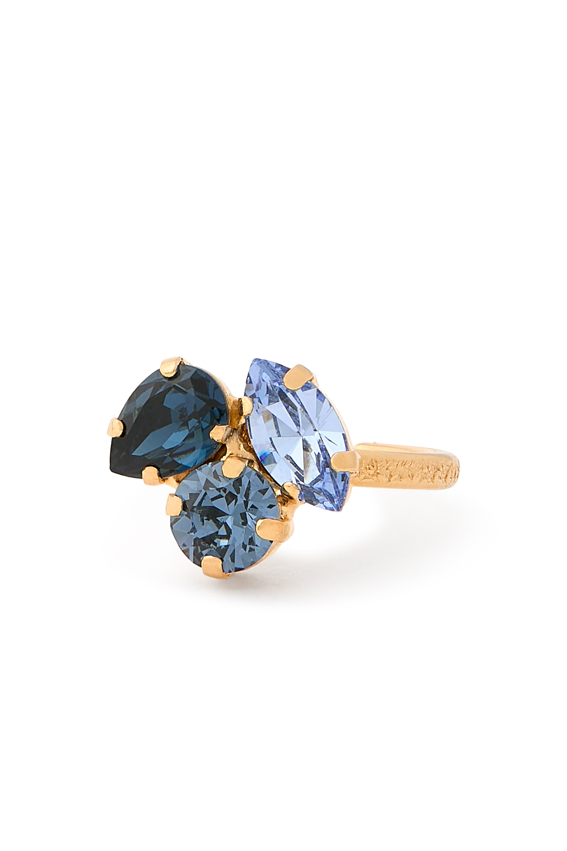 Ana Ring, 18K Gold-Plated Brass