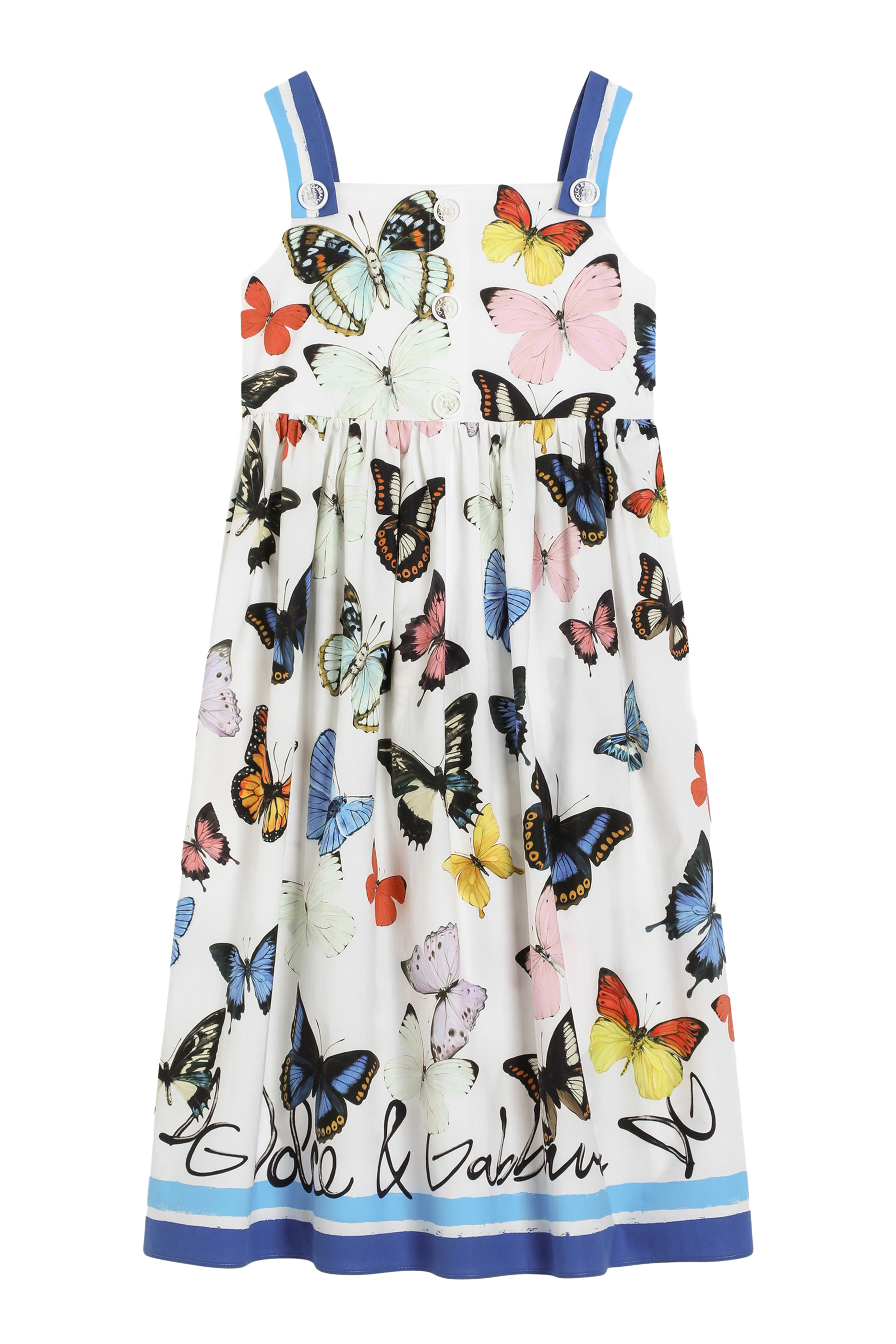 Kids All-Over Butterfly Print Sleeveless Dress