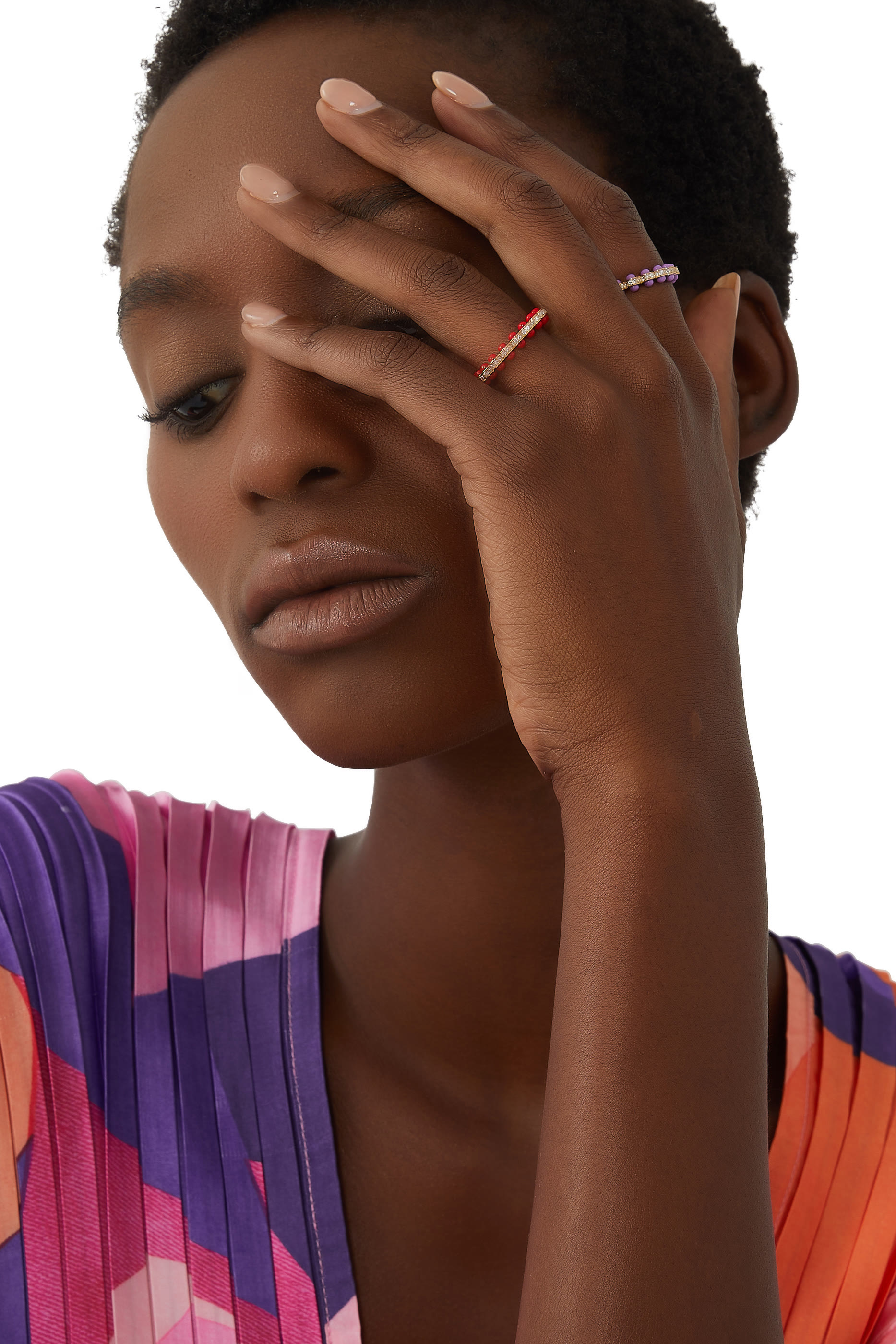 The Rubidium Ring, 18k Yellow Gold with Diamonds