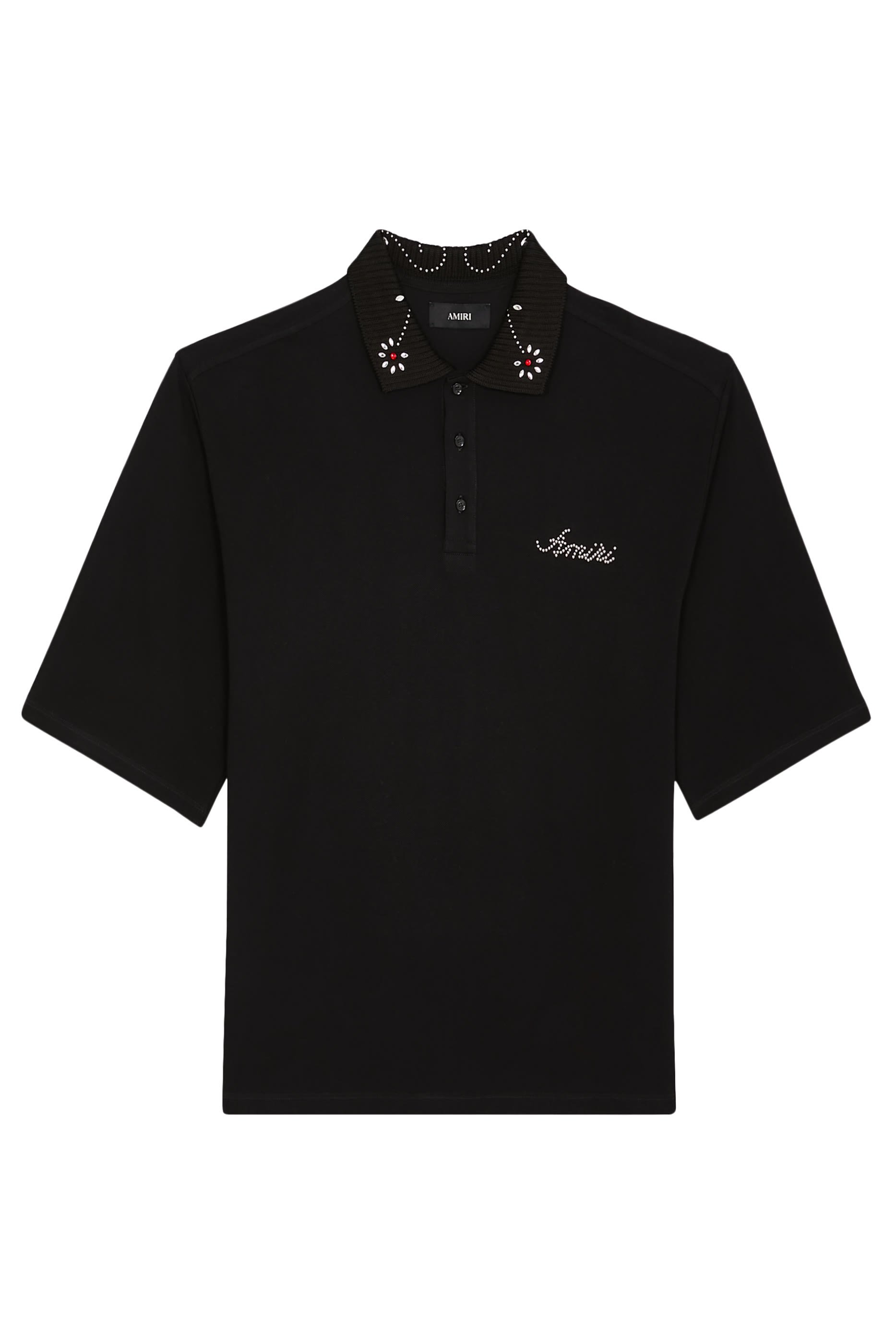 Stud Collar Oversized Polo