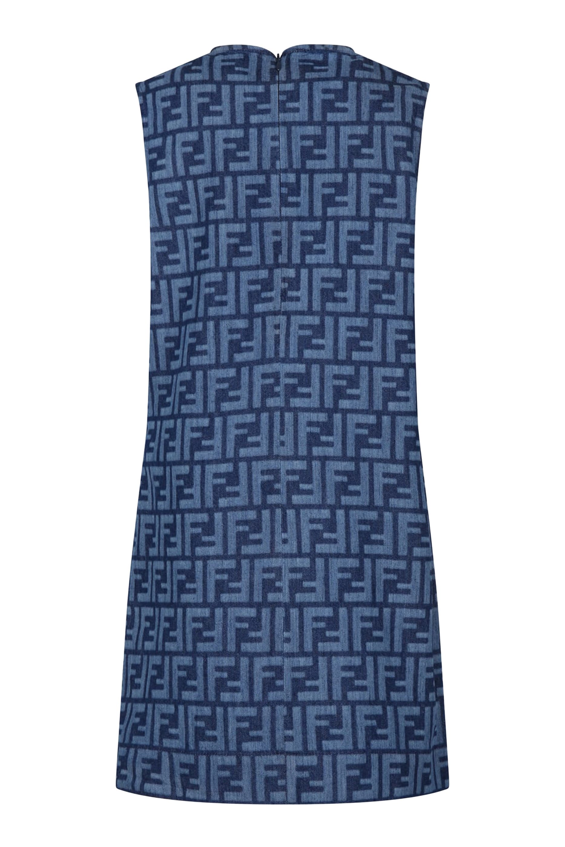 Kids FF Logo Print Dress