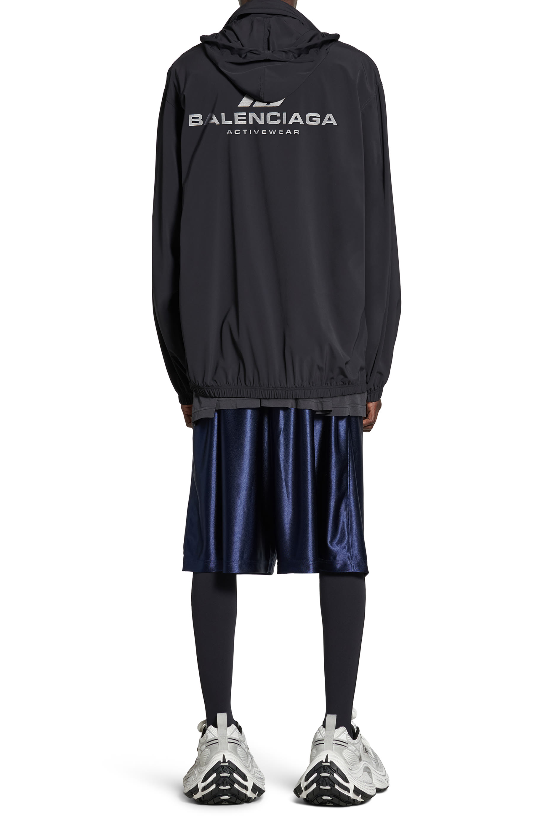 Stretch Nylon Activewear Windbreaker