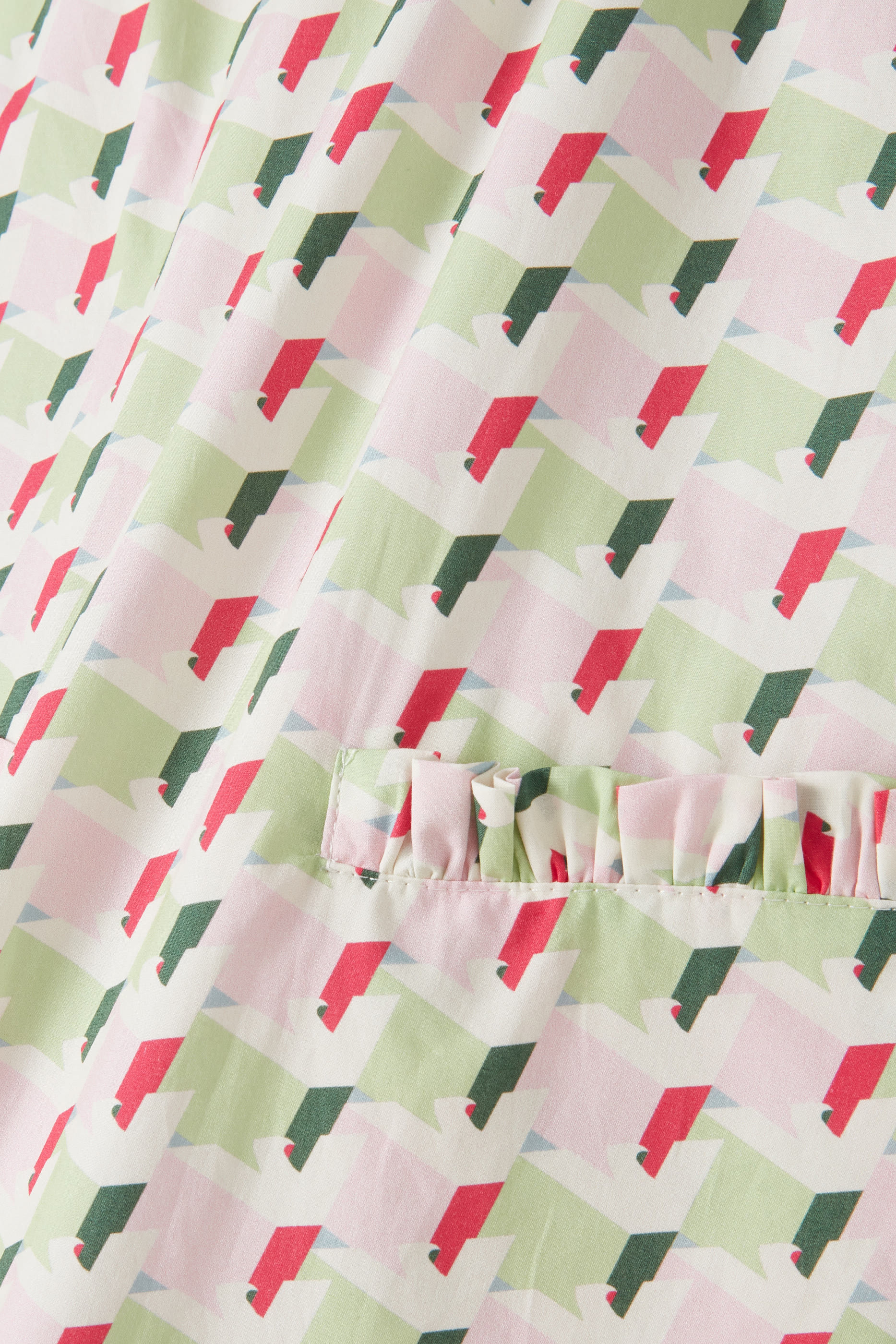 Kids EA7 Poplin Allover Print Sleeveless Dress