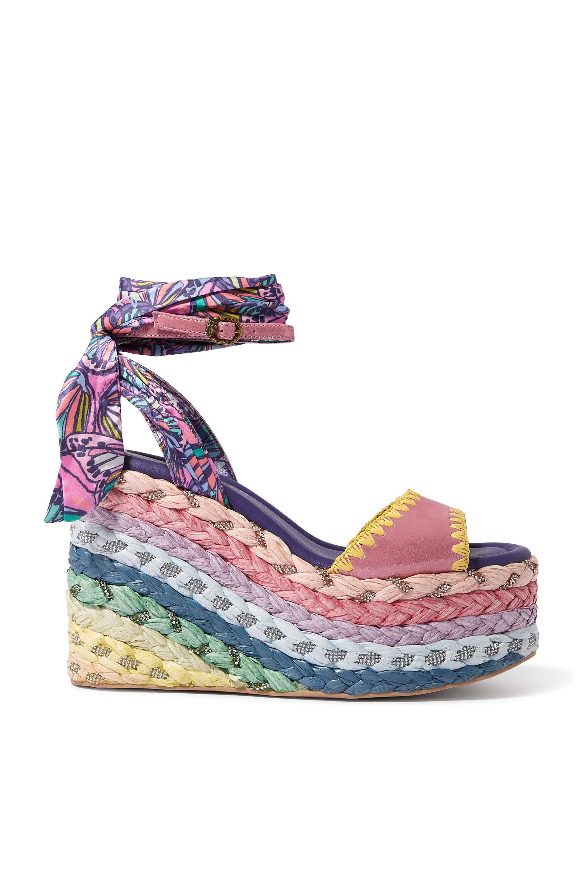 Chelsea Scarf Wedge Heels