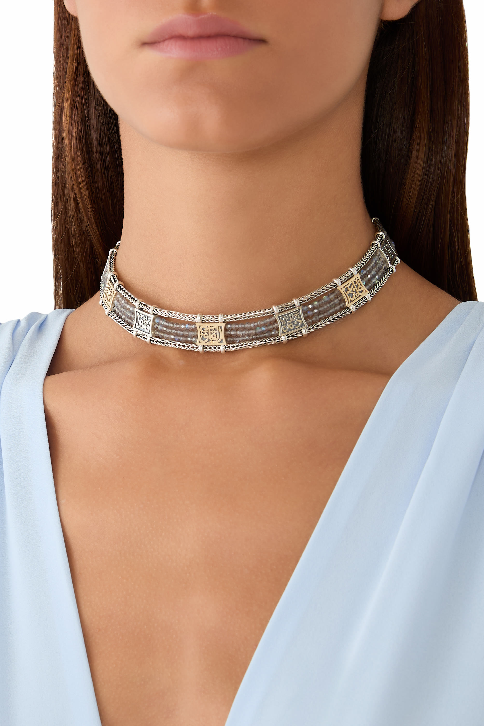 Three-Strand Calligraphy Choker
