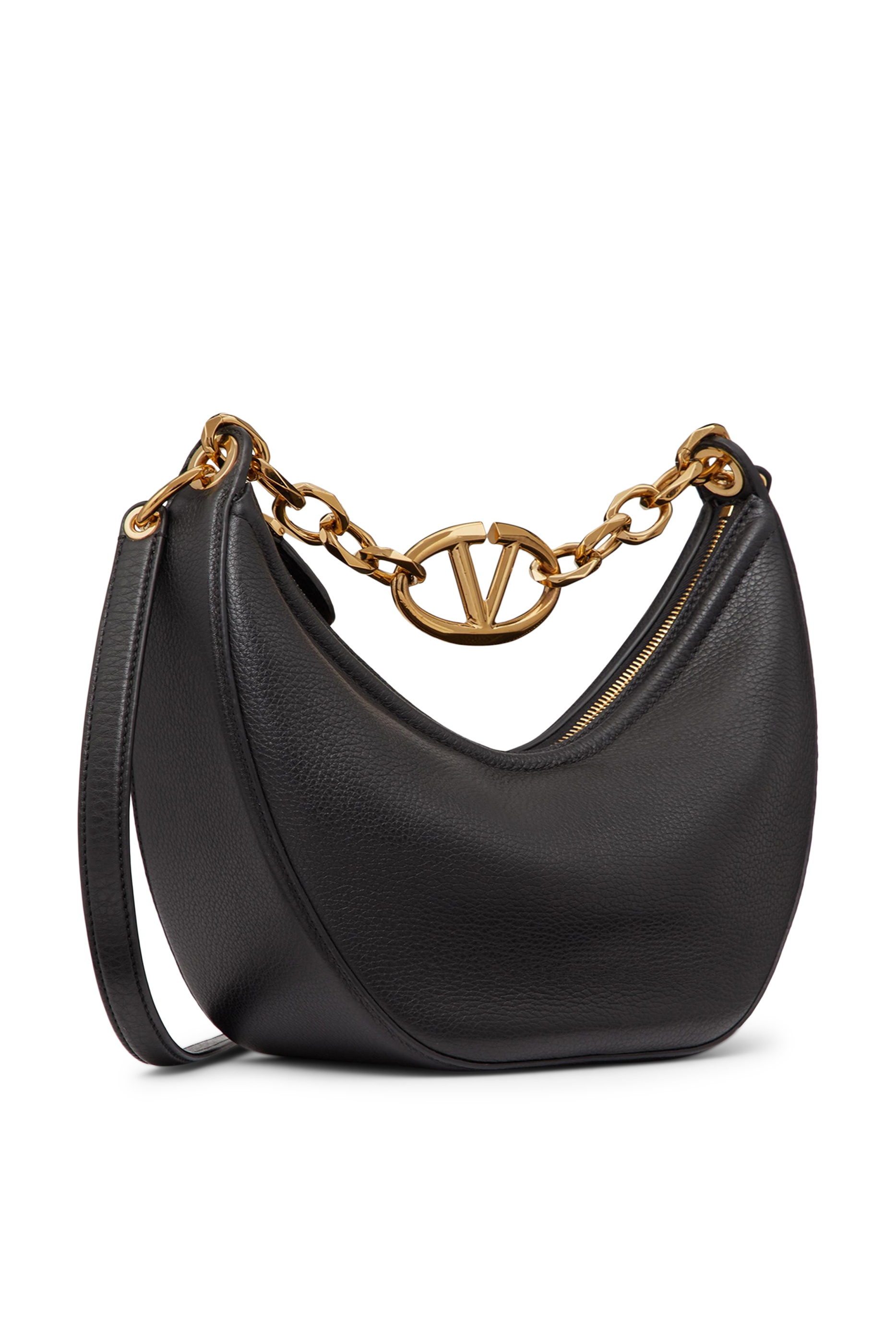 Small VLogo Moon Hobo Bag