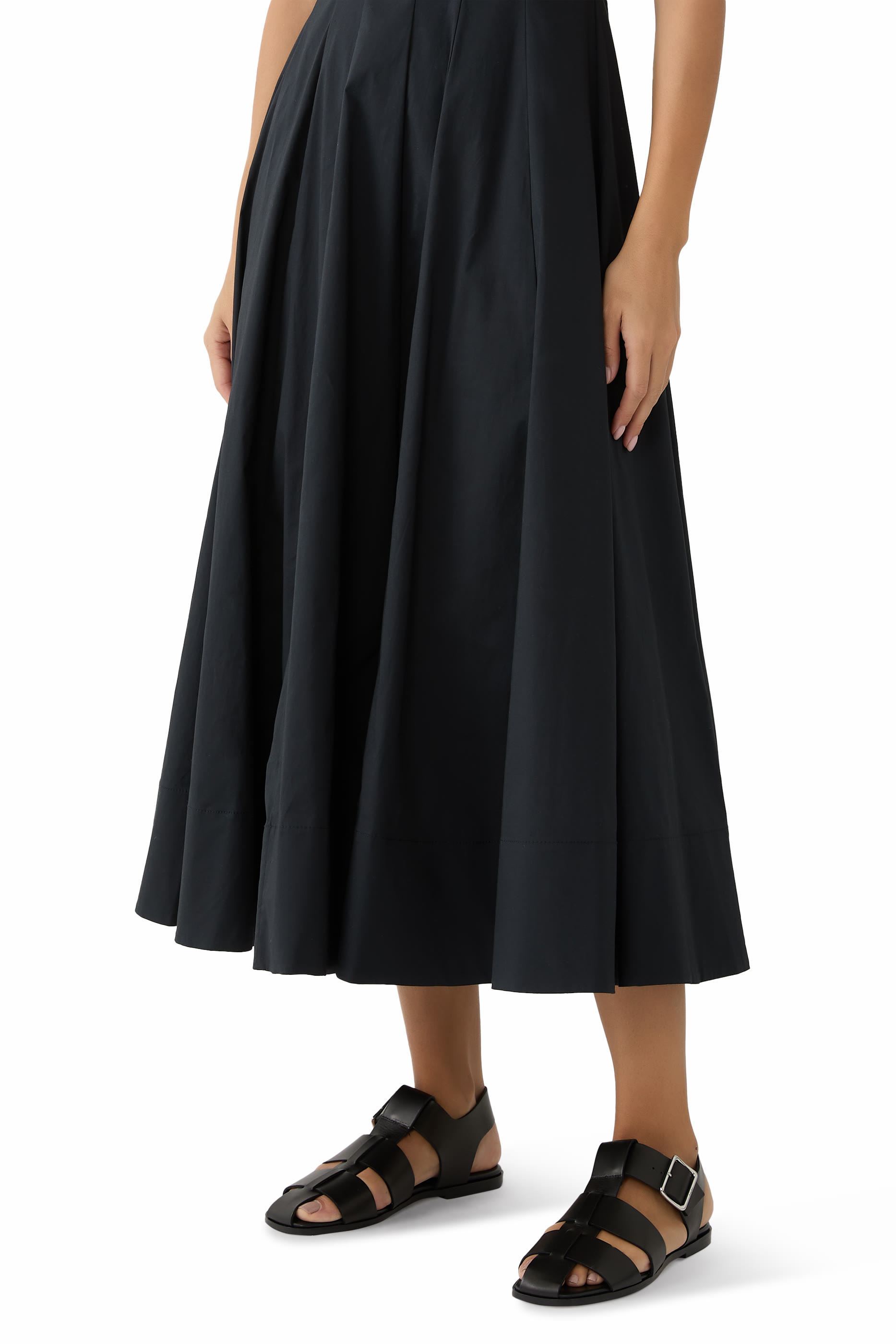 Caged Calfskin Leather Sandals