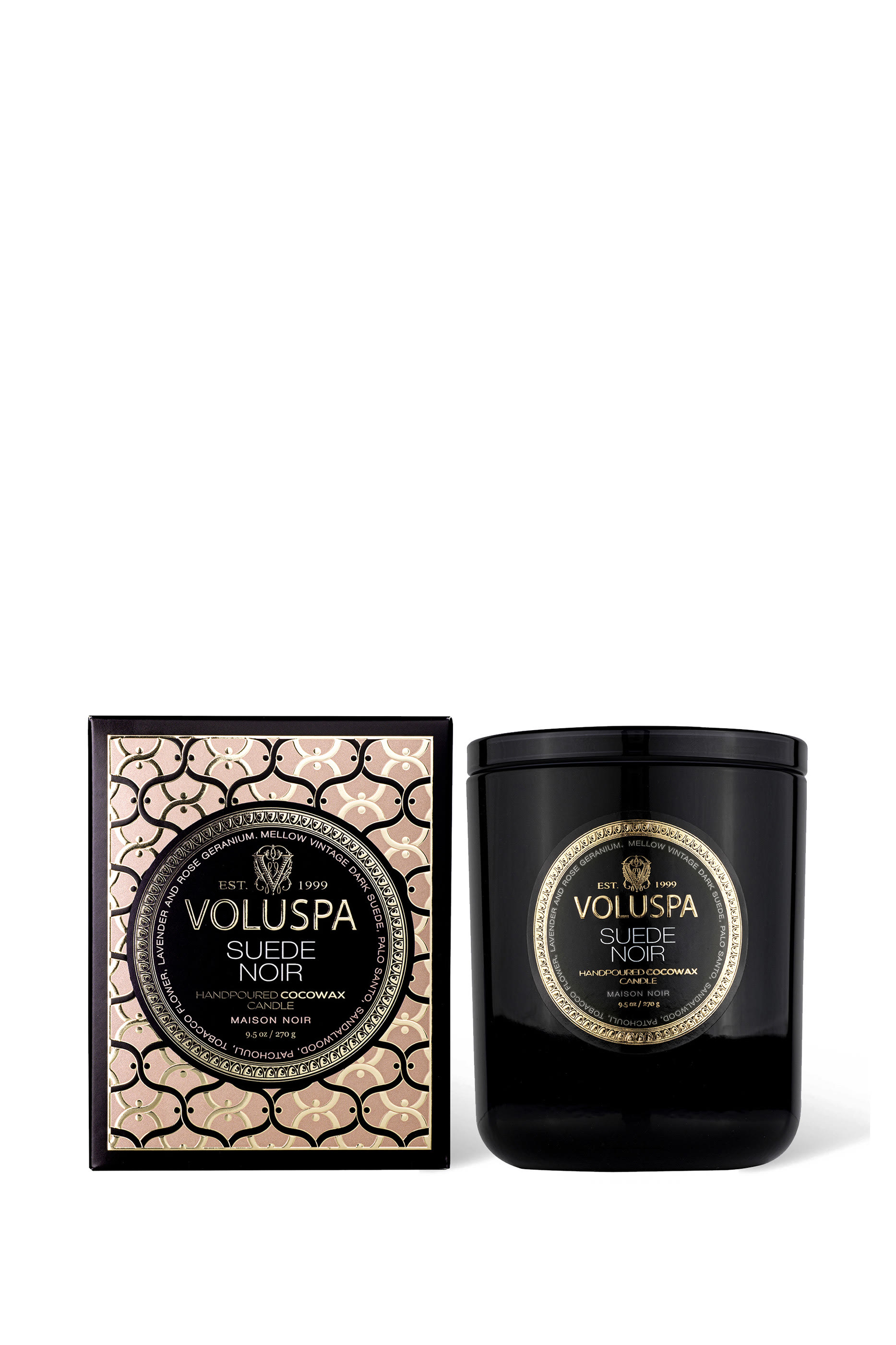 Suede Noir Classic Candle