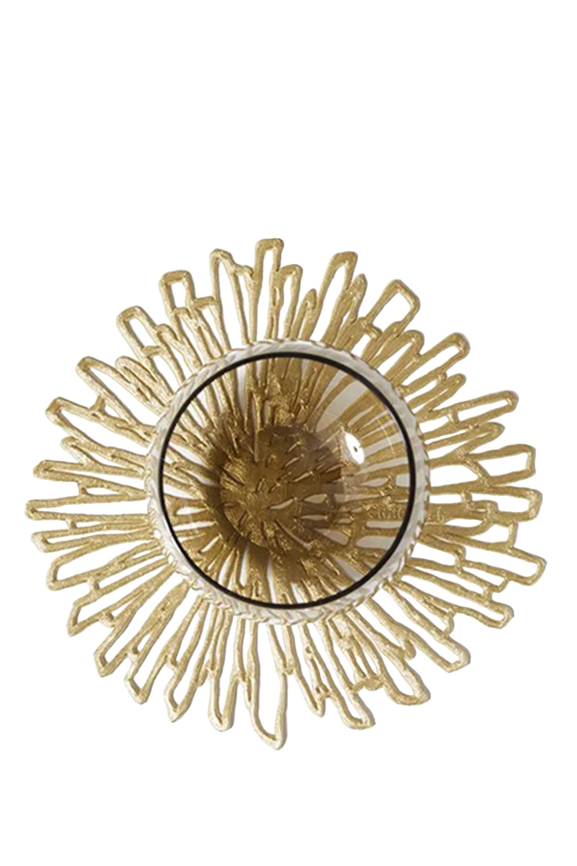 Bloom Gilded Pressed Coaster, Set of 6