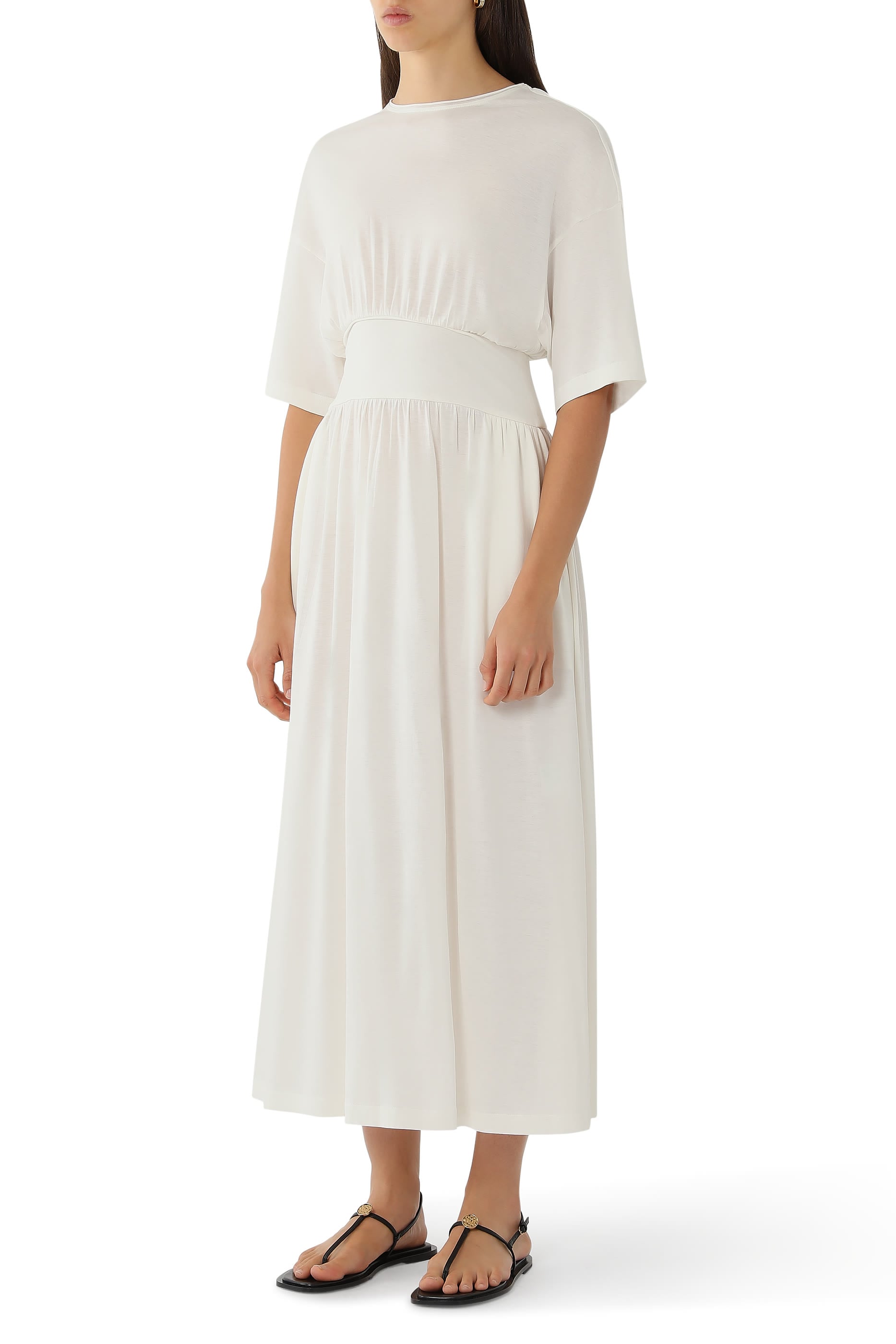 Rolled Neck T-Shirt Dress