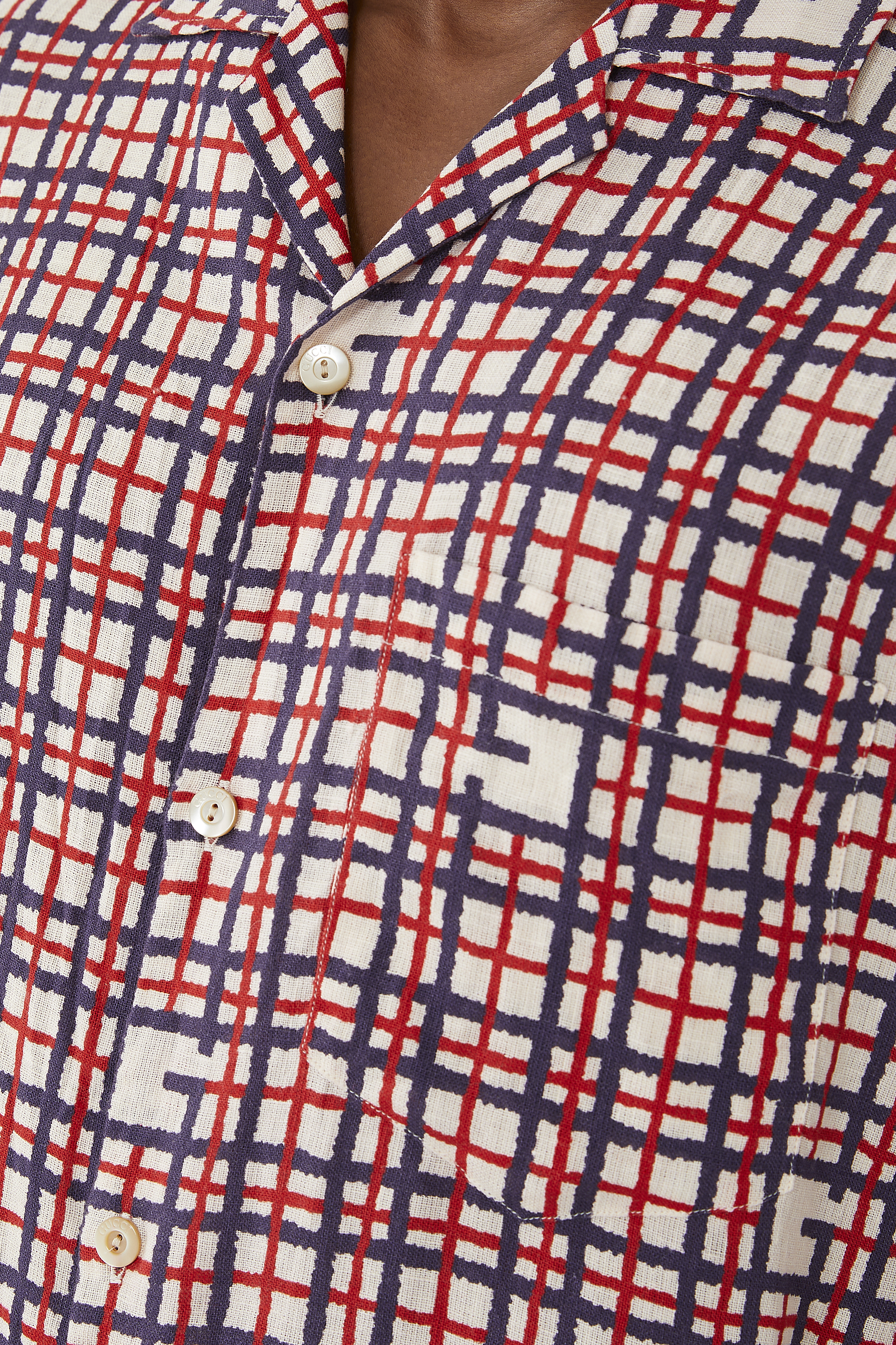 Square G Tartan Print Shirt