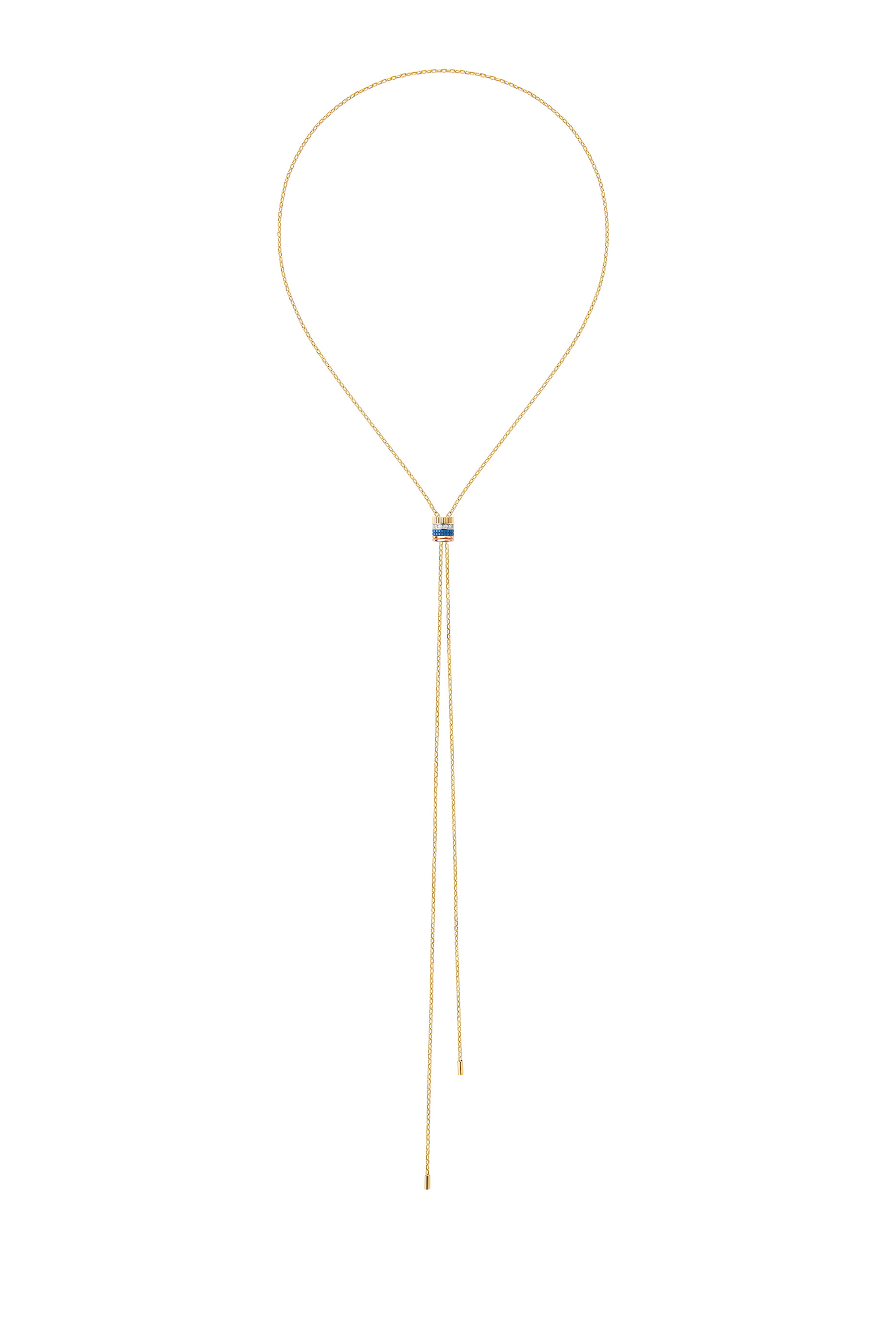 Quatre Blue Edition Tie Necklace