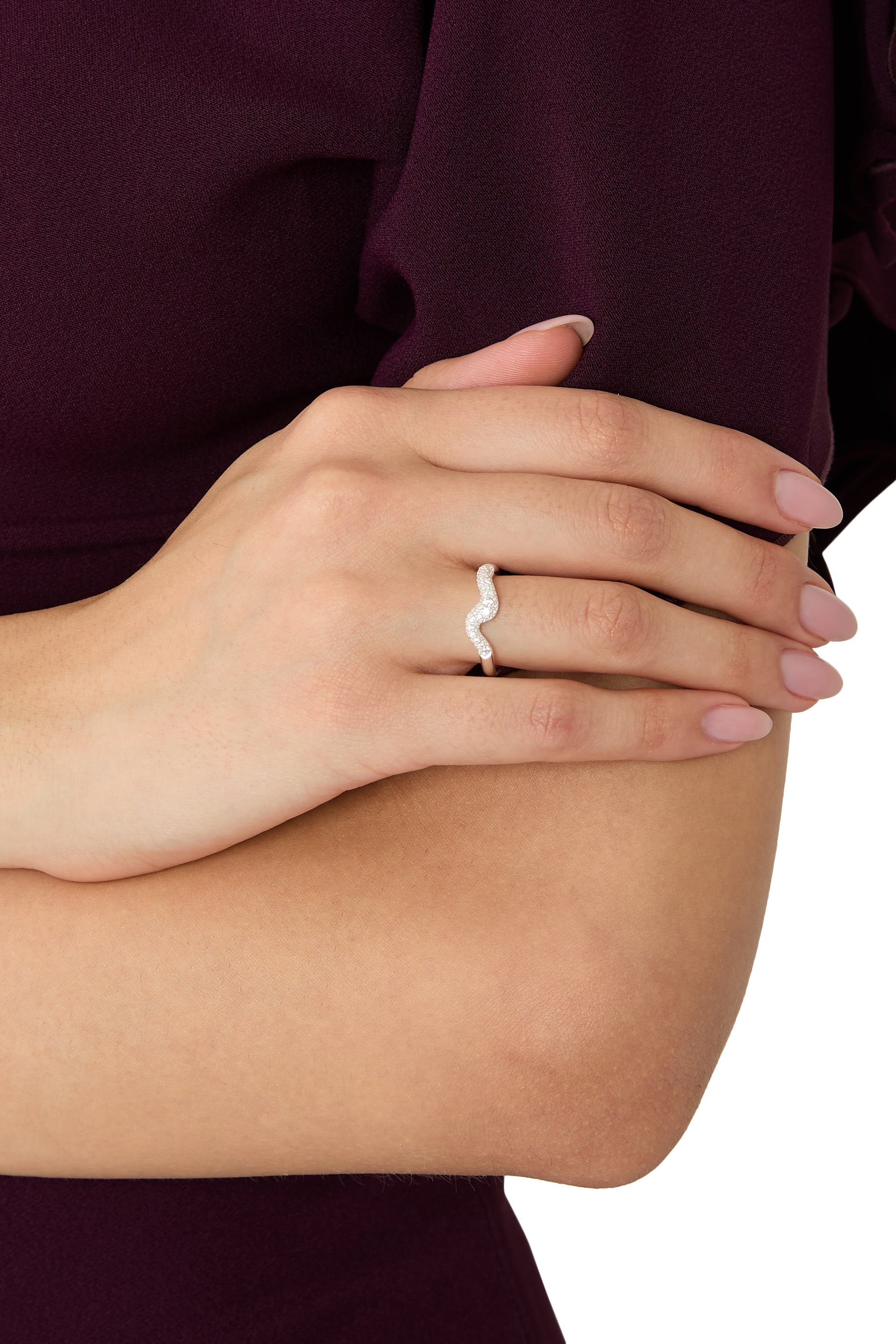  Molten Snow Stacking Ring