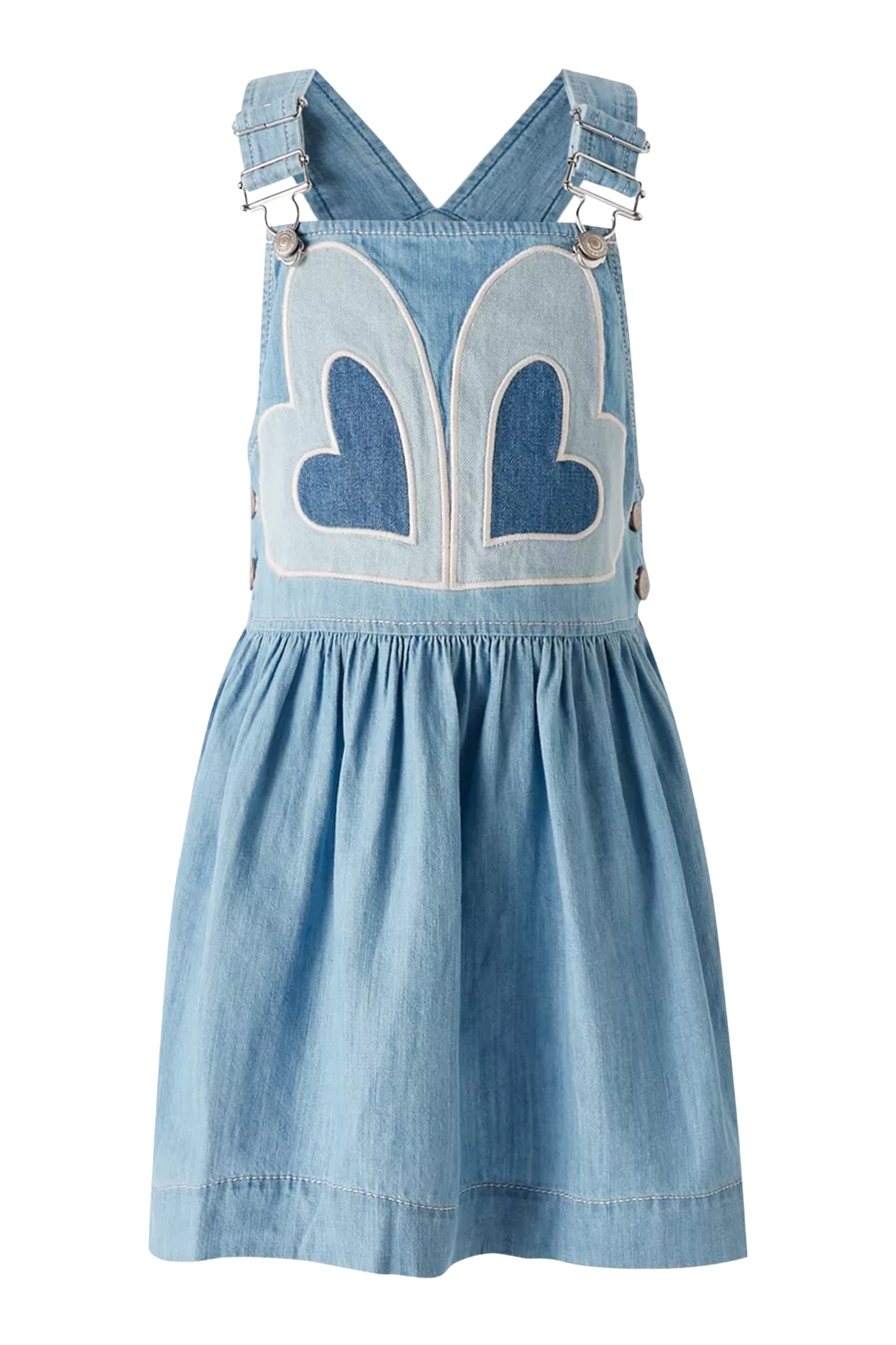 Kids Waverly Heart Denim Dress