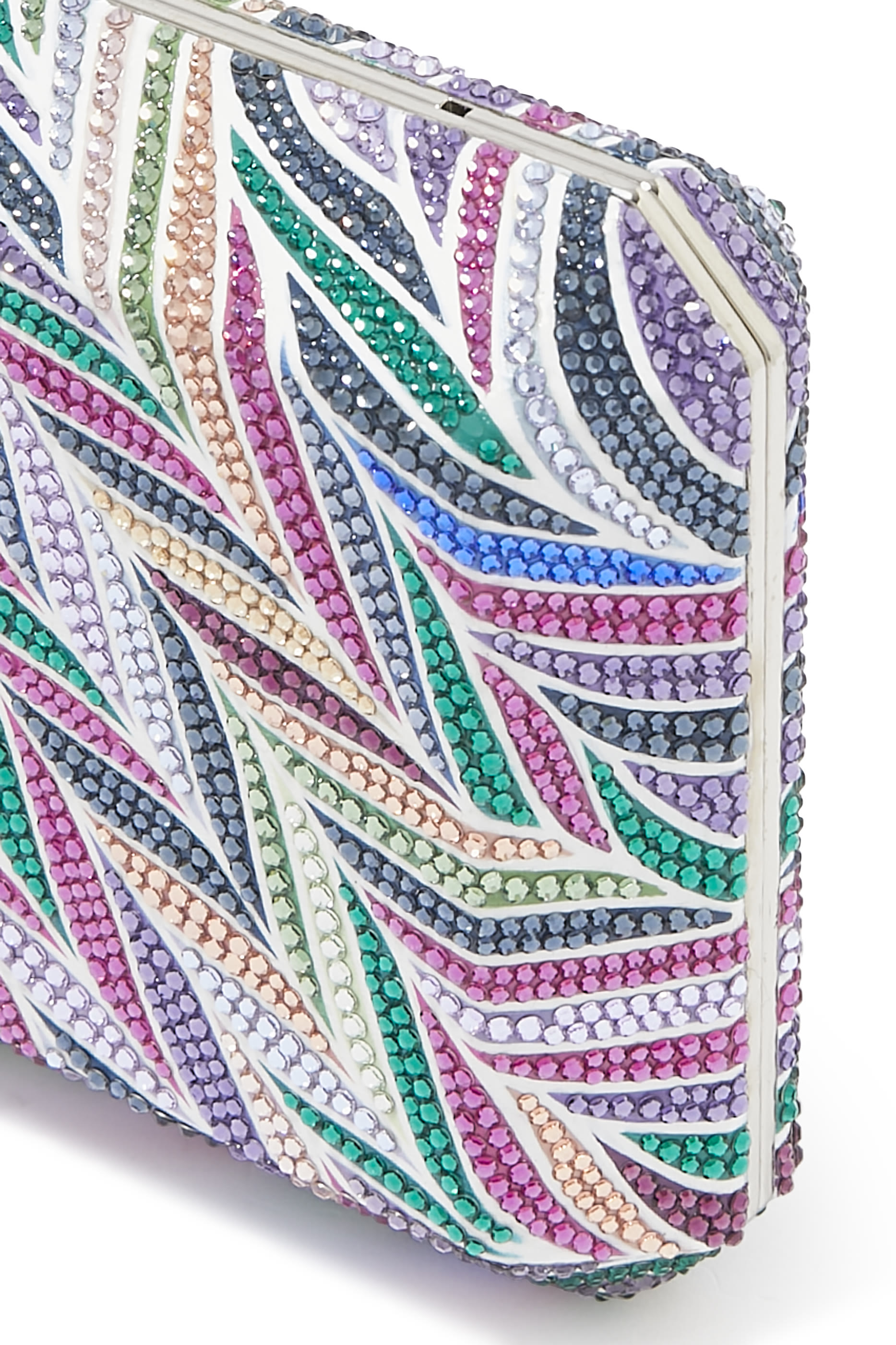 Slim Rectangle Beach Mural Clutch Bag