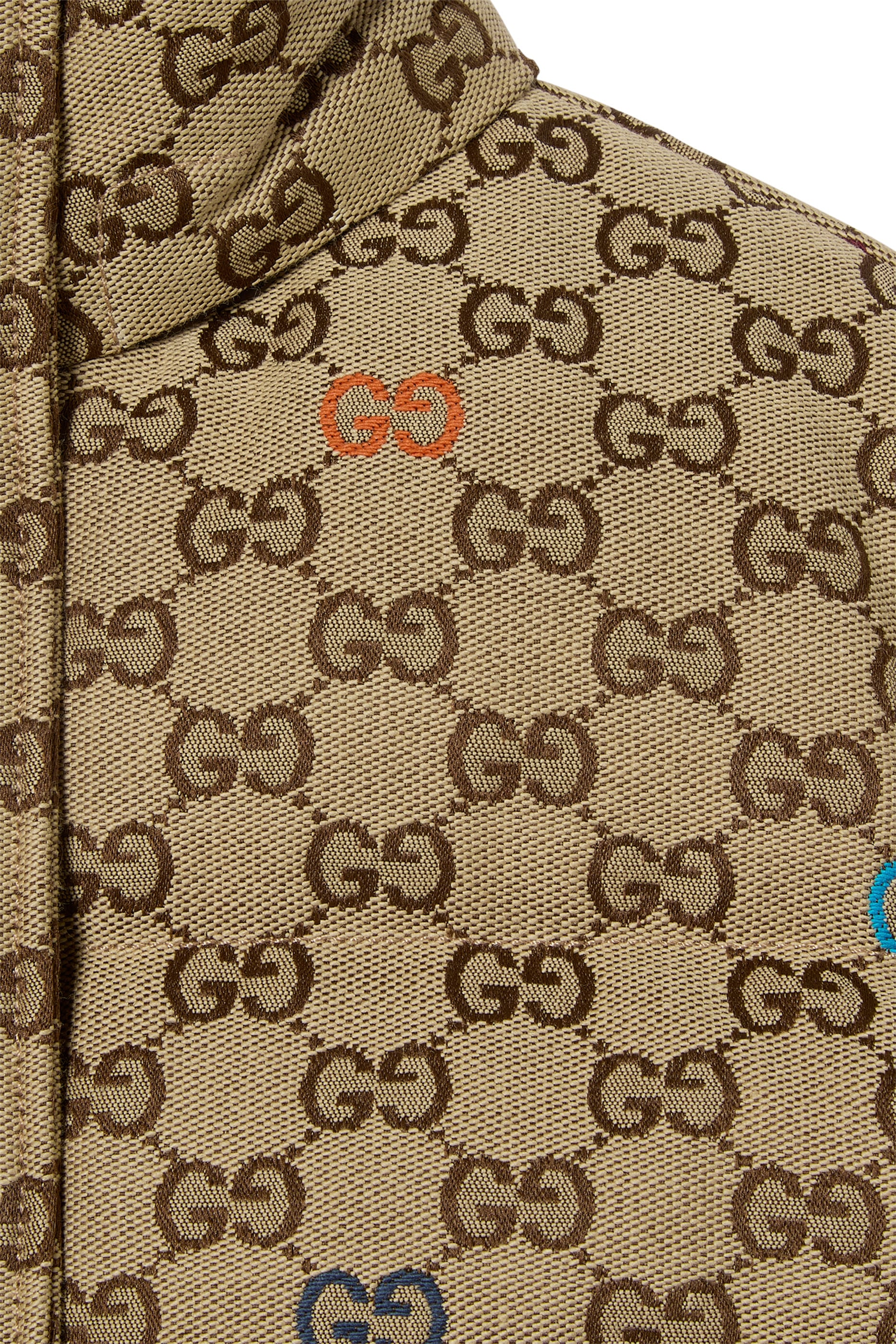 Kids Padded GG Canvas Jacket