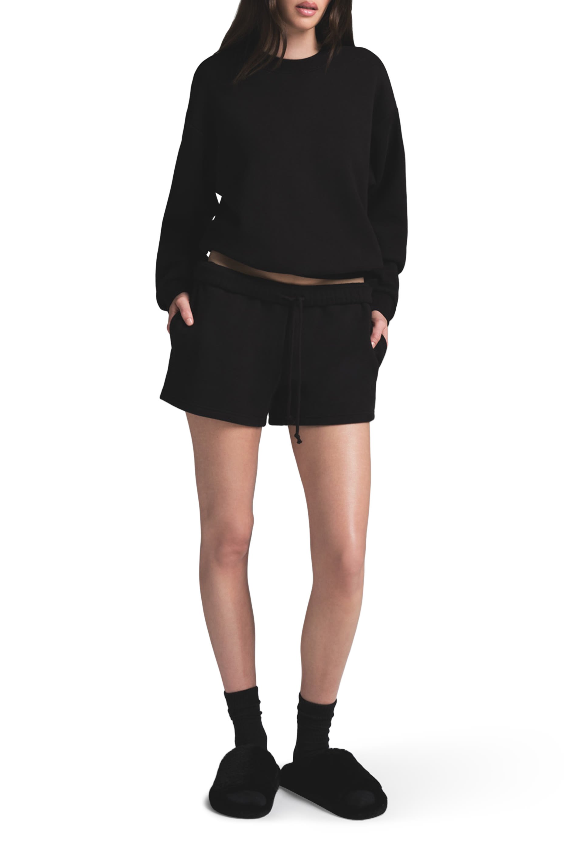 Cotton Fleece Classic Crewneck Sweatshirt 