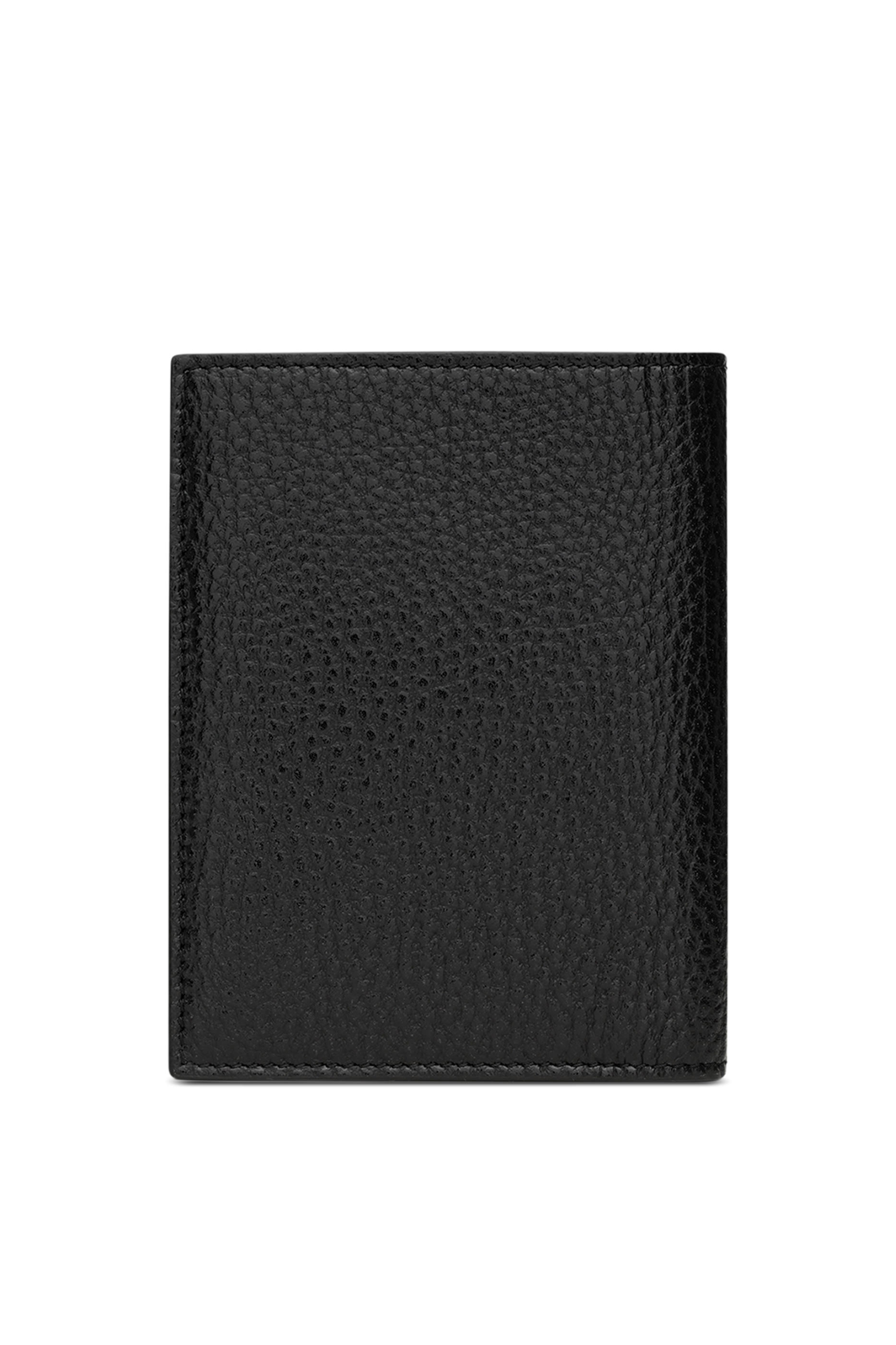 Tiny Cassandre Credit Card Wallet in Grained Leather