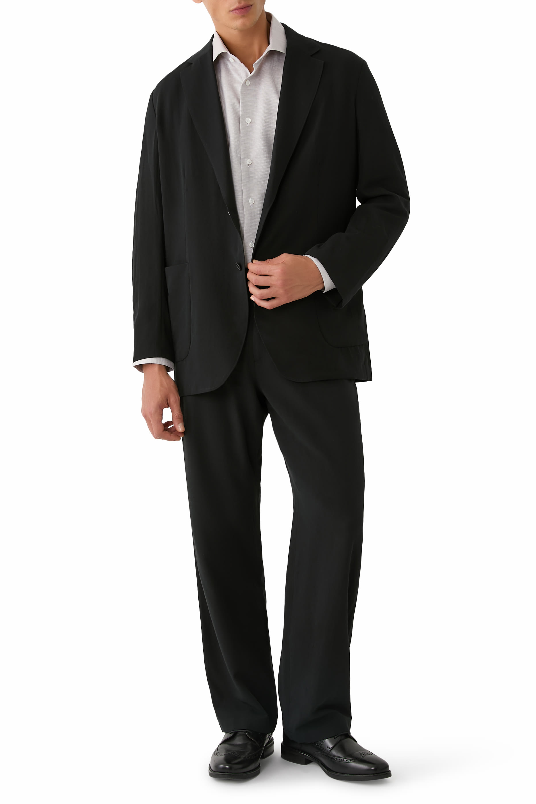 Semi-Solid Cotton Linen Shirt