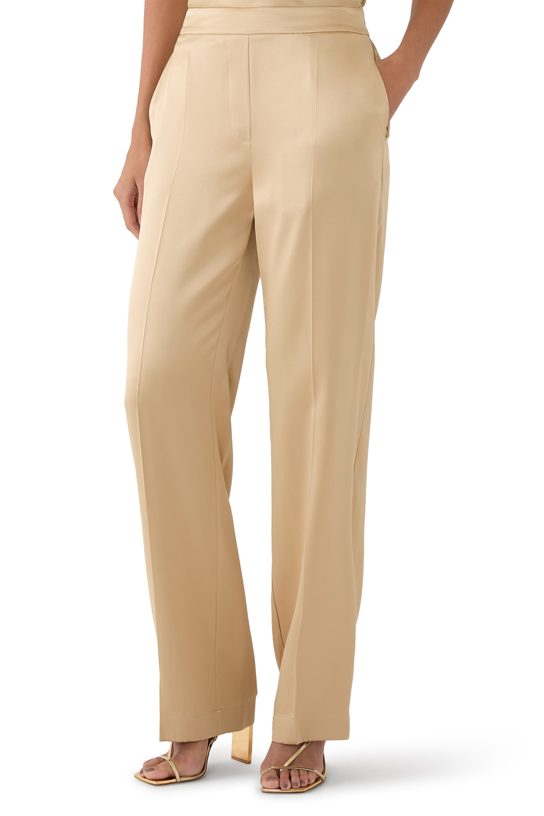 Tova Silk Satin Trousers