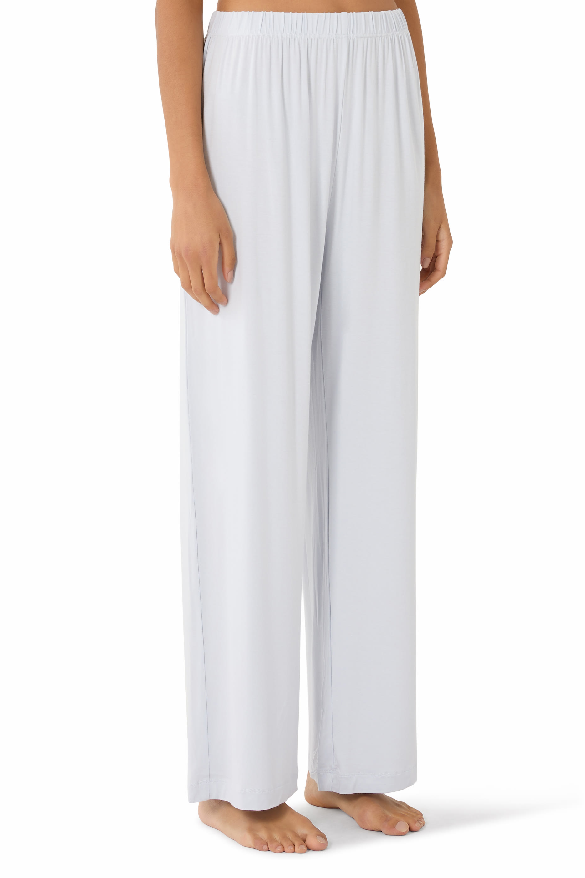 Jersey Piped Detail Relaxed Pajama Set