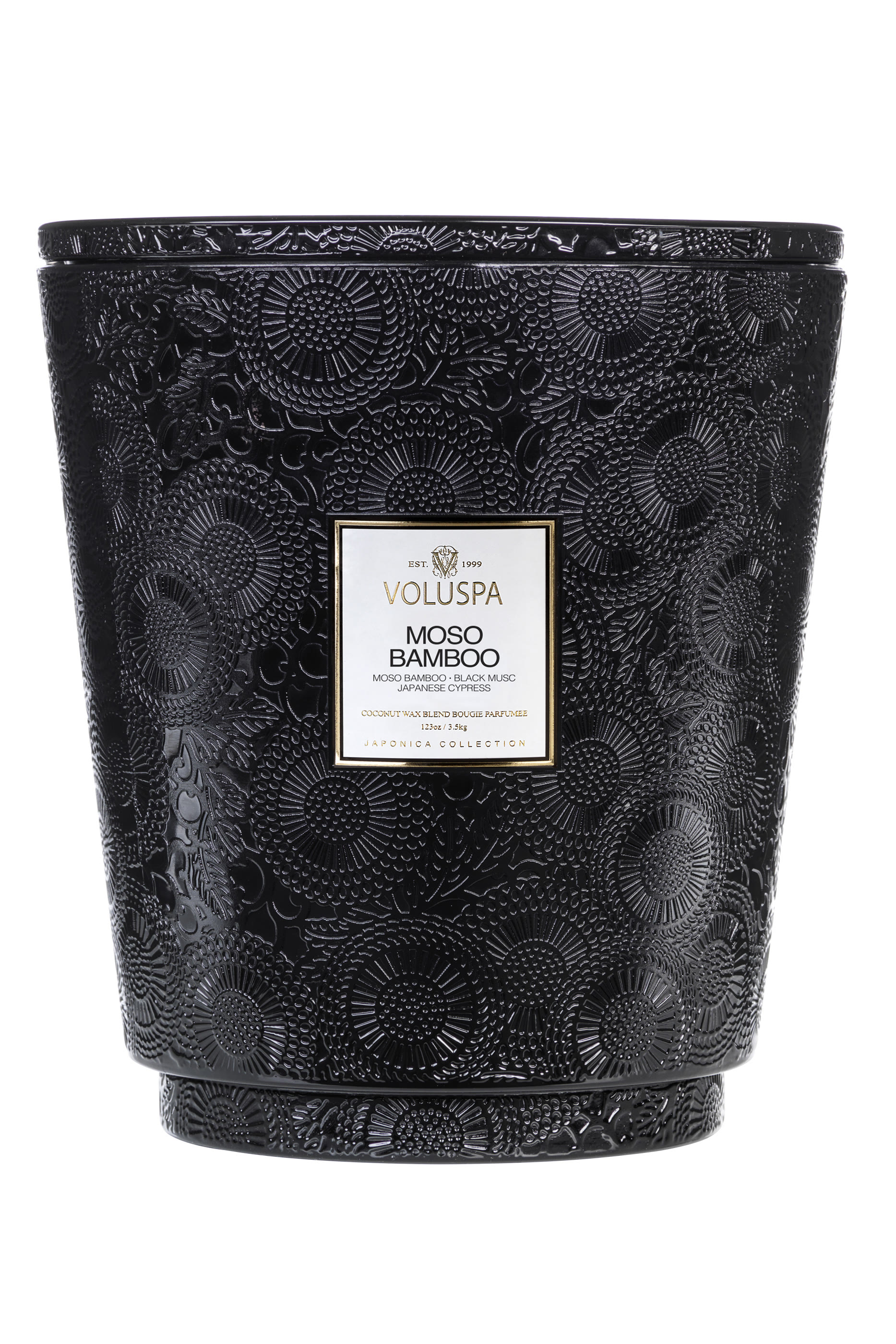 Moso Bamboo 5 Wick Hearth Candle