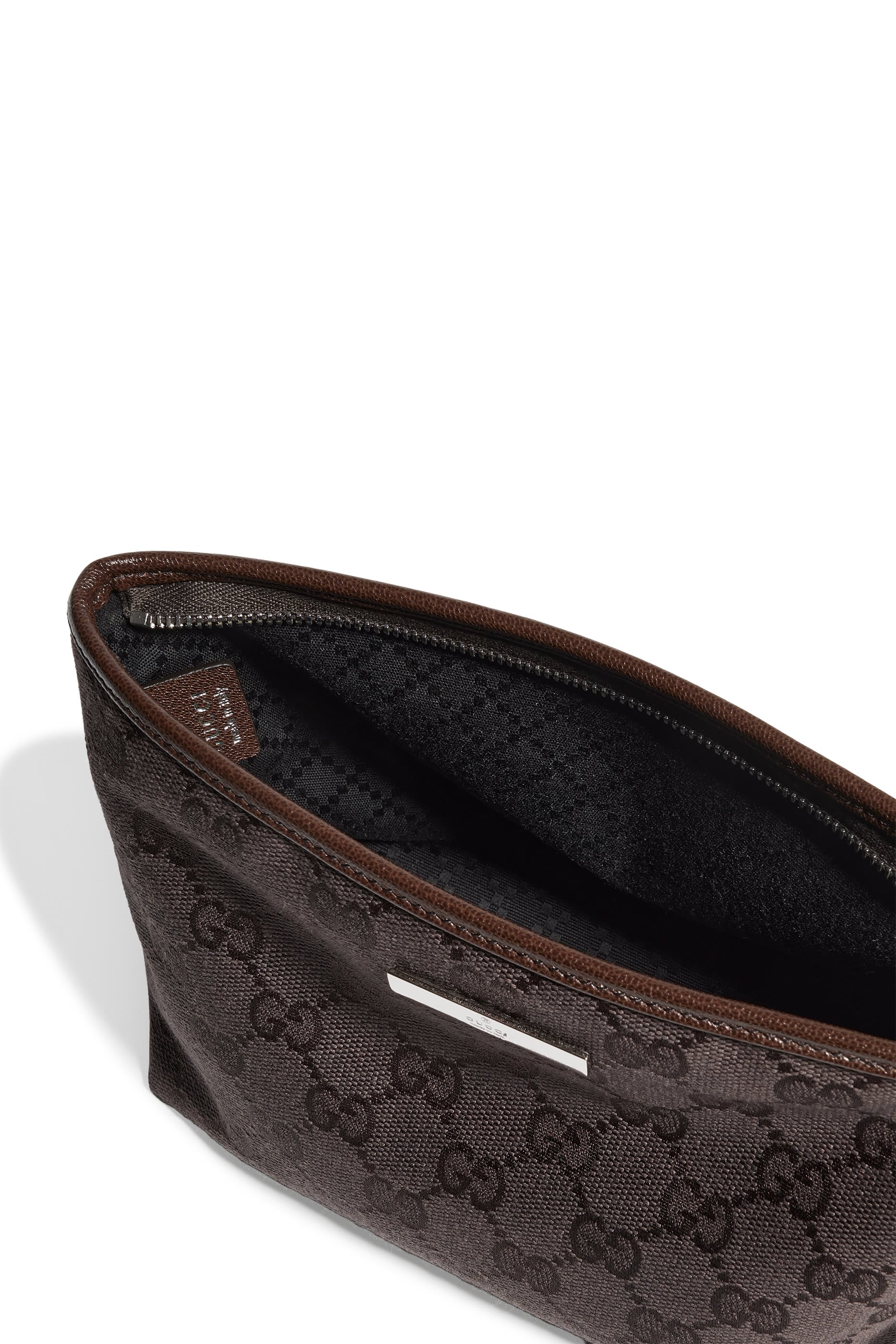 Small Pouch With Strap & Logo Plaque